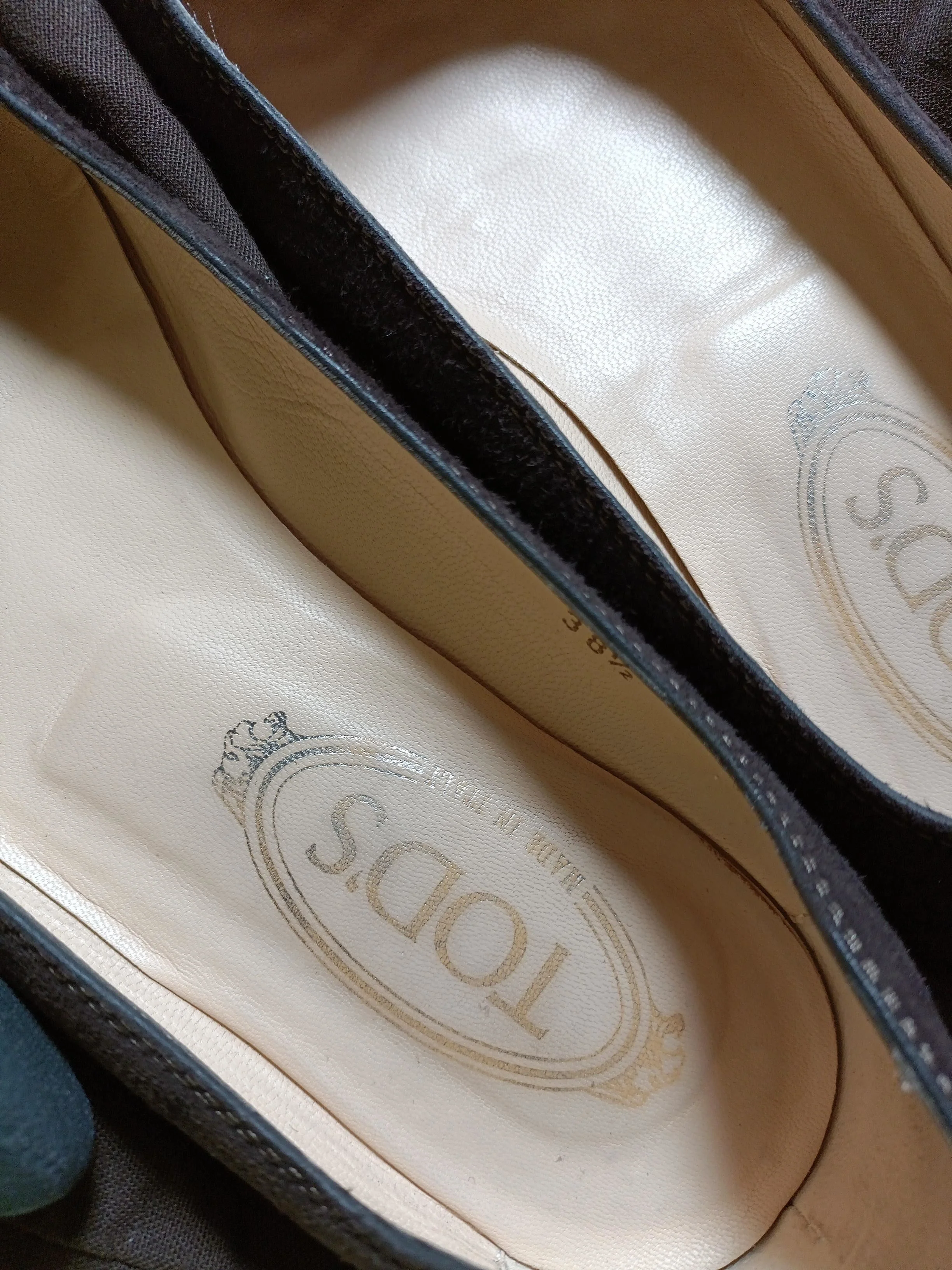 Tod's Women's Flat Shoes UK 5.5 Brown 100% Suede Ballet - Image 9