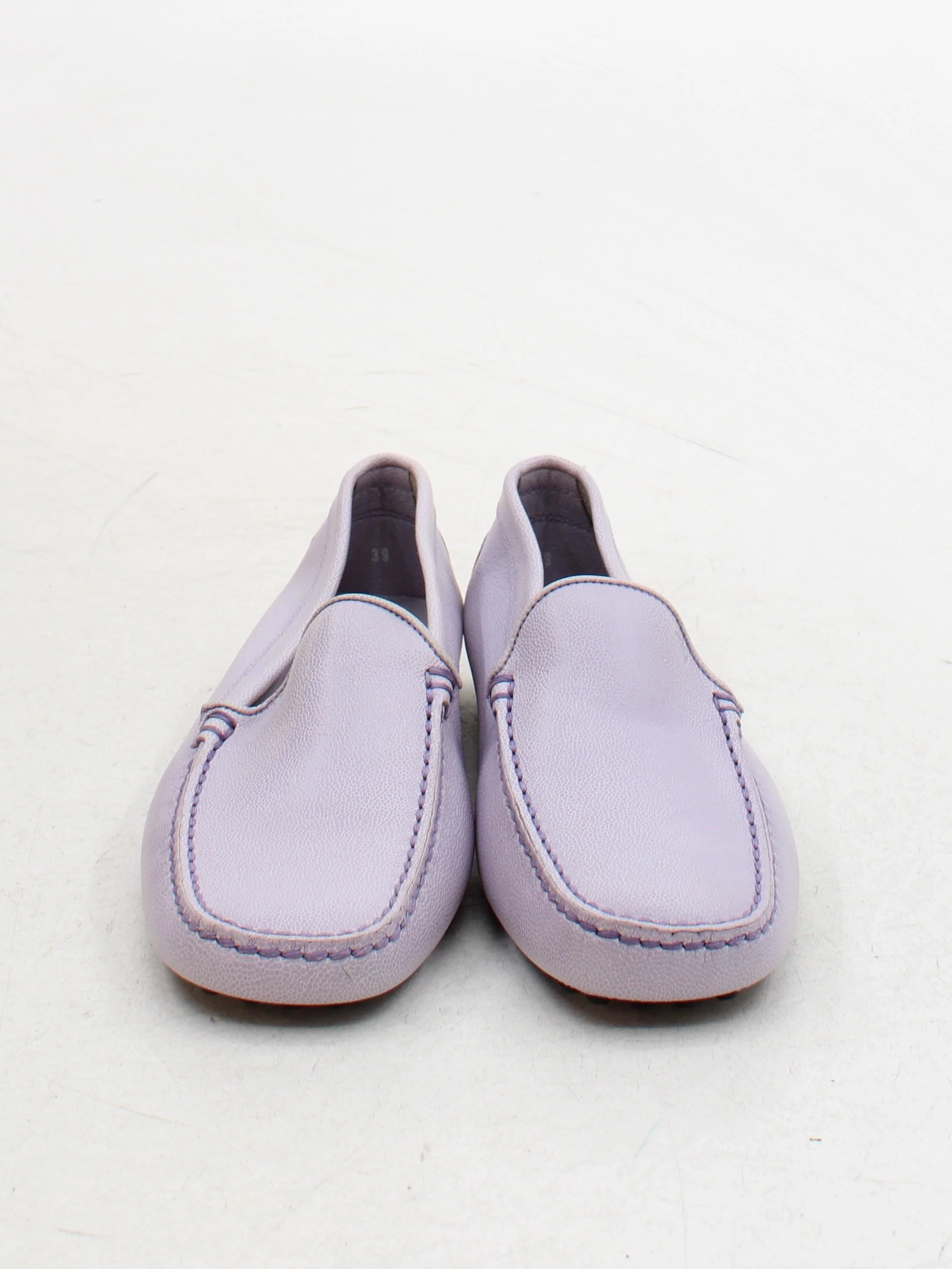 Tod's Women's Flat Shoes UK 6 Purple 100% Leather Loafer - Image 2