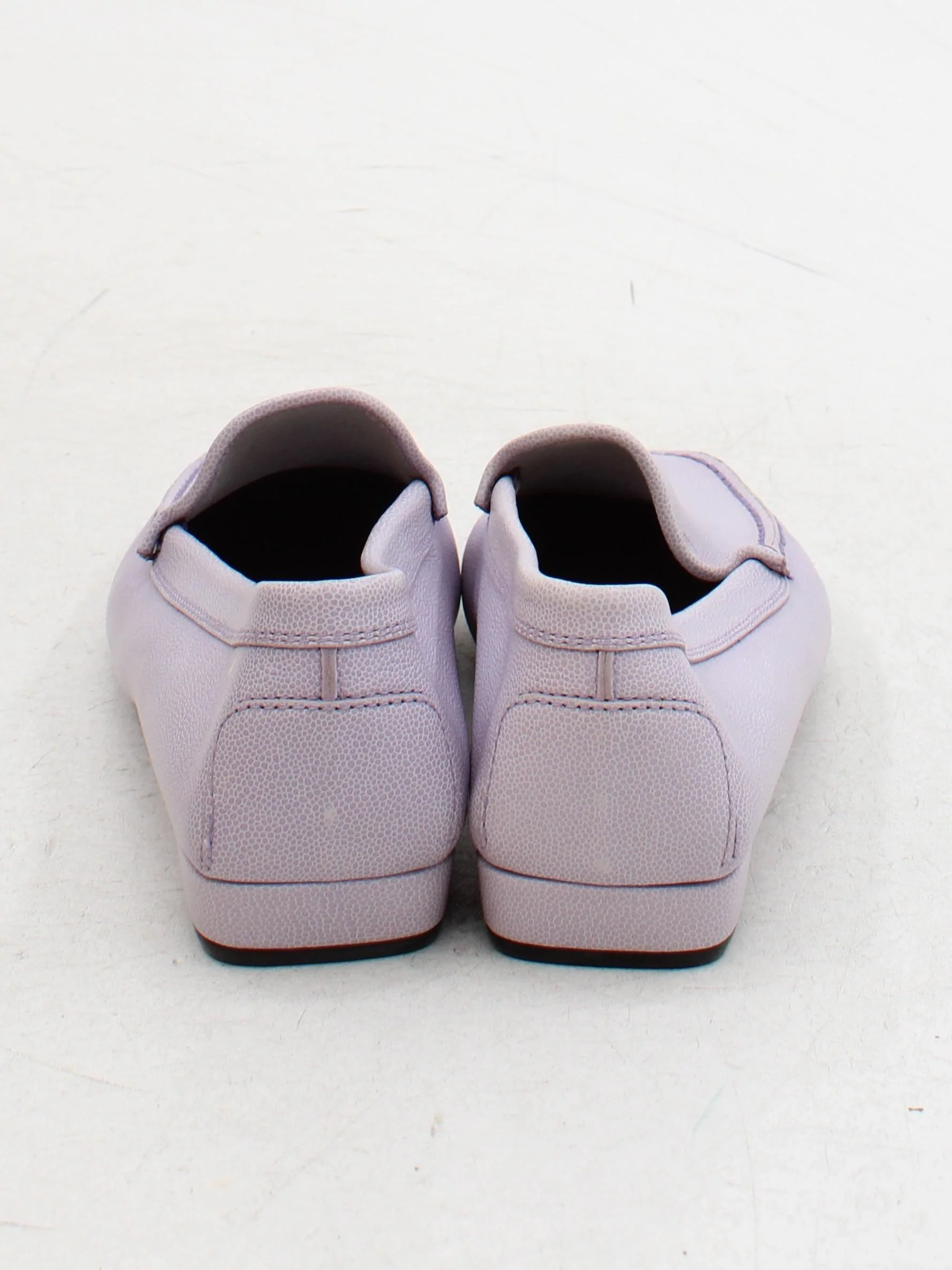 Tod's Women's Flat Shoes UK 6 Purple 100% Leather Loafer - Image 3
