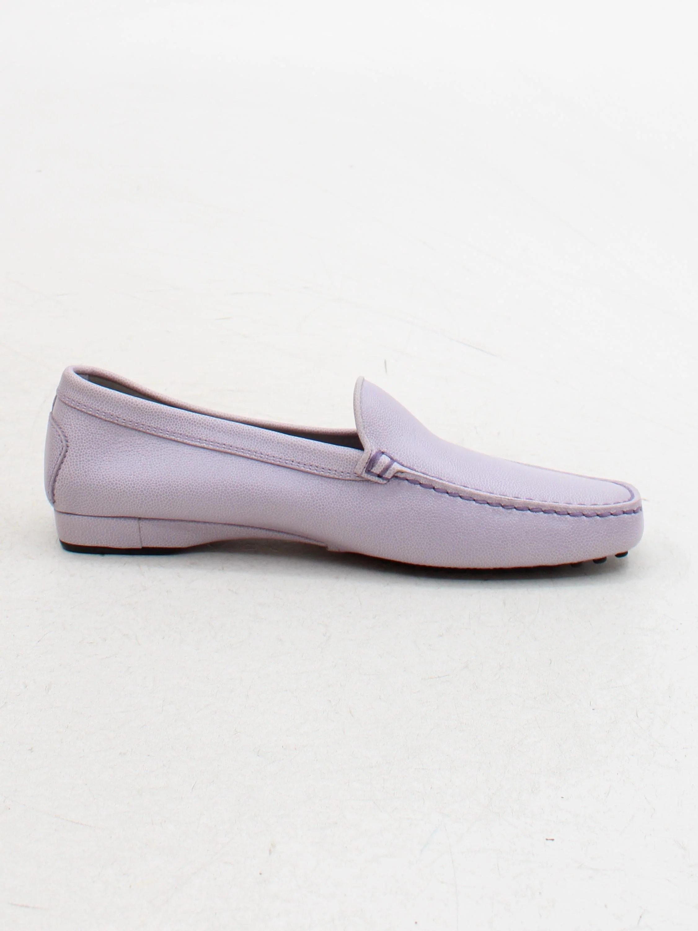 Tod's Women's Flat Shoes UK 6 Purple 100% Leather Loafer - Image 5