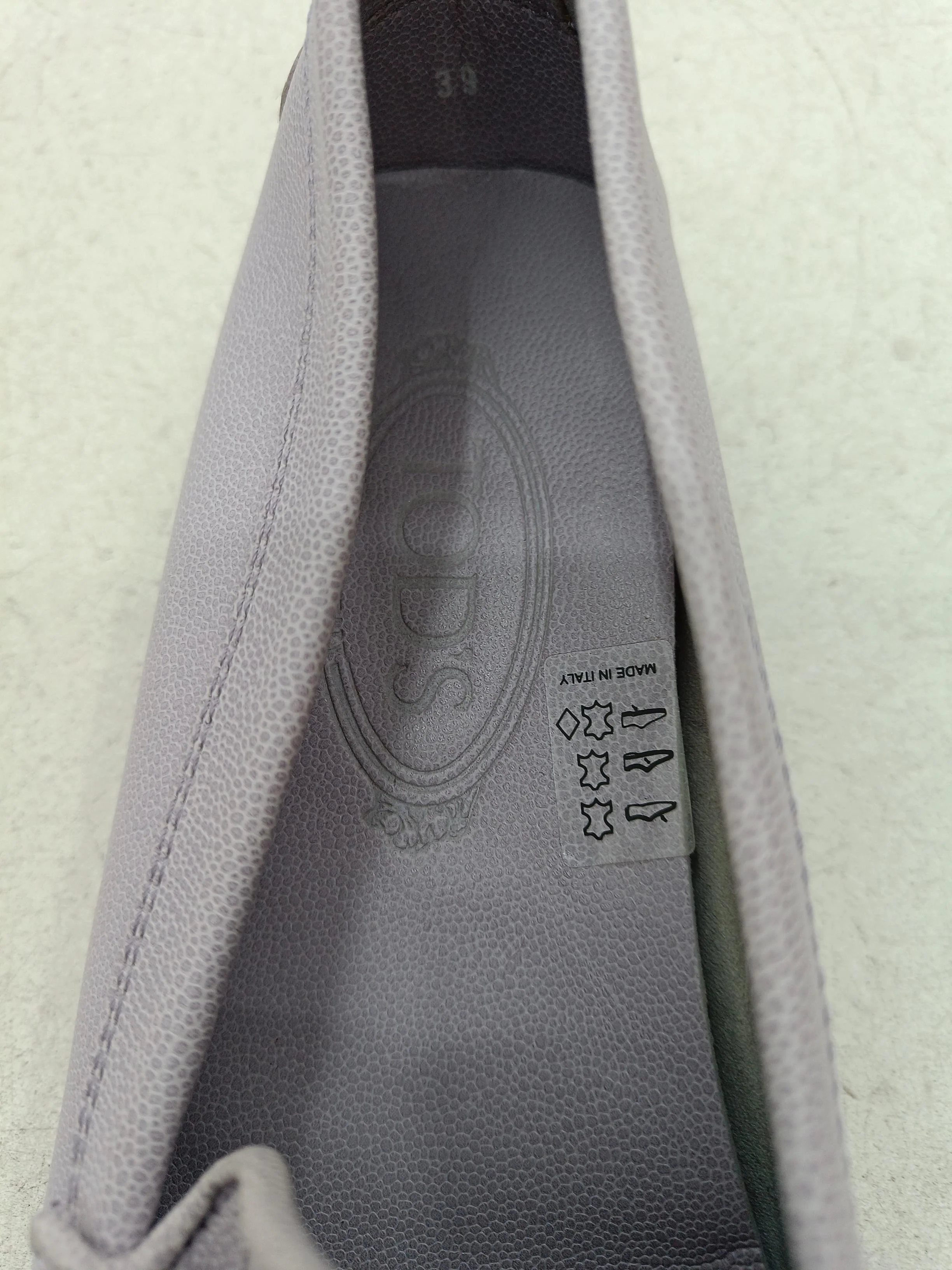 Tod's Women's Flat Shoes UK 6 Purple 100% Leather Loafer - Image 6