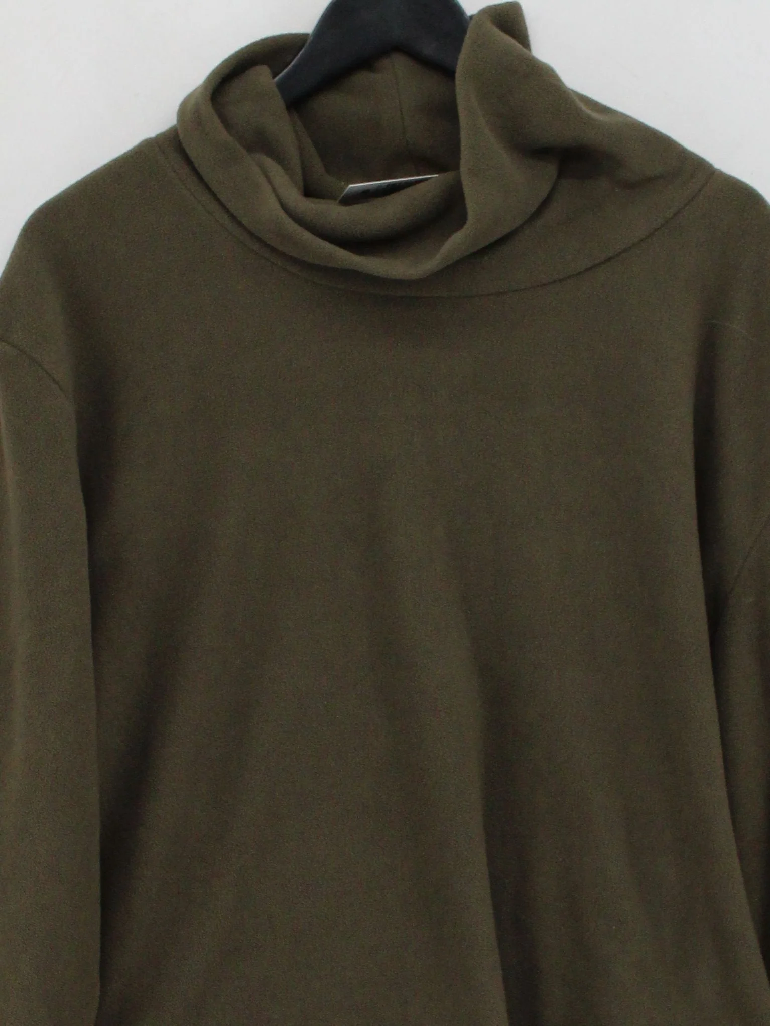 Tog24 Men's Jumper M Green 100% Polyester Roll Neck Pullover - Image 3