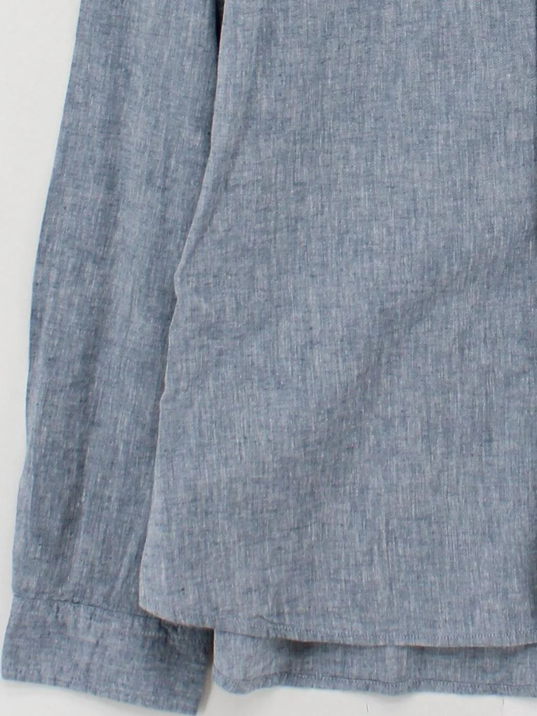Tog24 Men's Shirt XL Blue Linen with Cotton Basic - Image 4