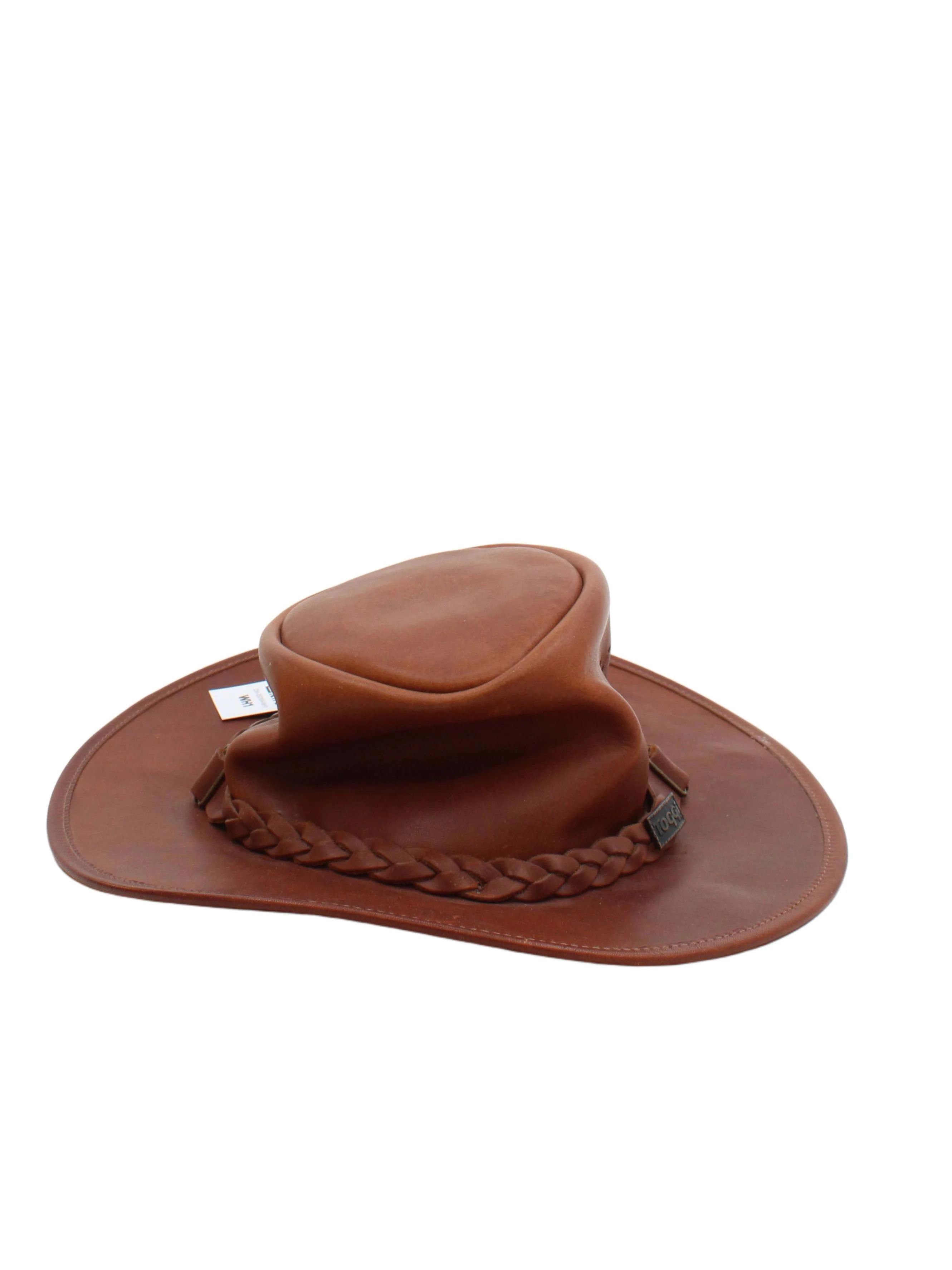 Toggi Men's Hat L Tan 100% Leather Bucket Hat