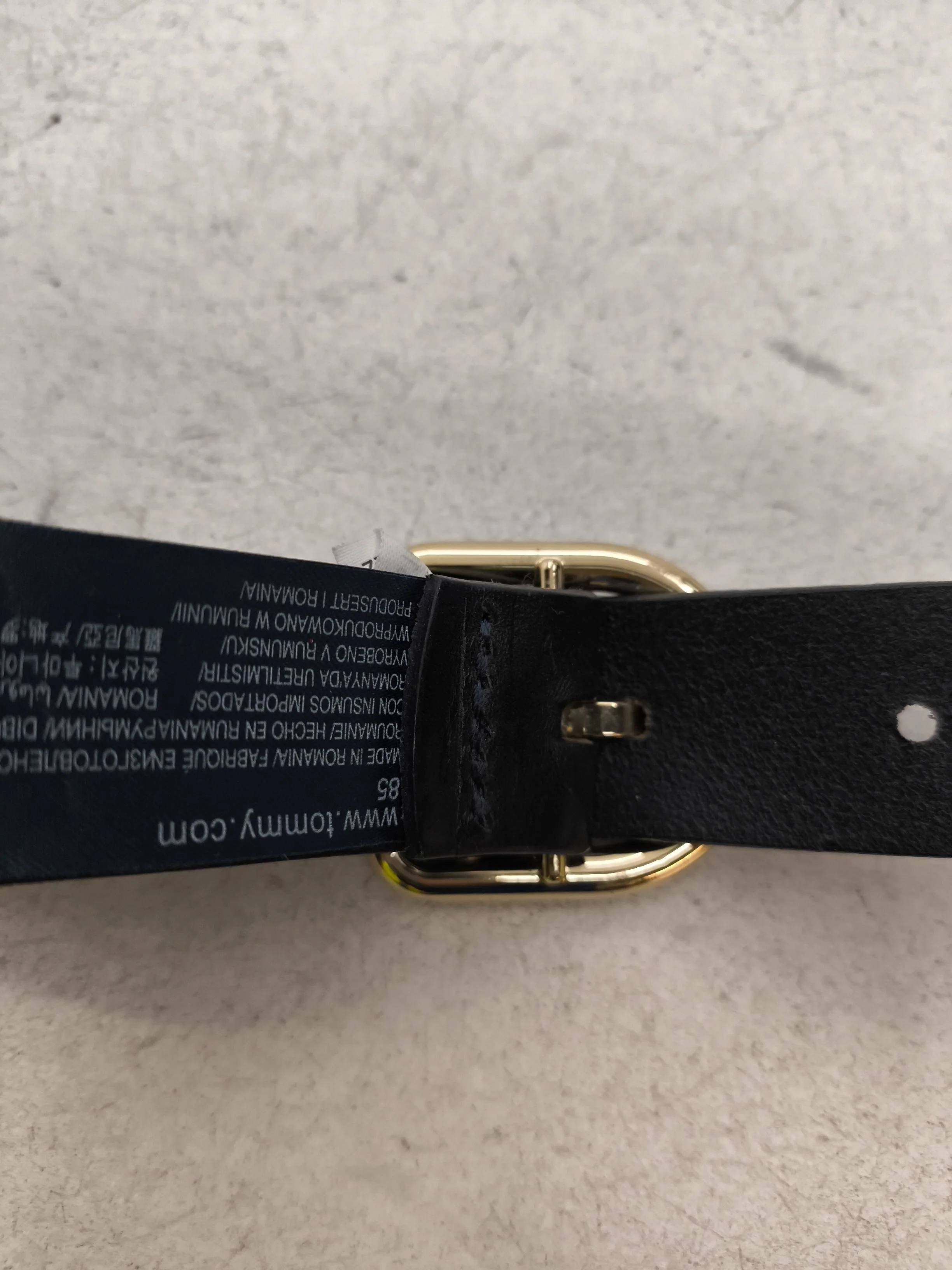 Tommy Hilfiger Men's Belt M Black 100% Leather Dress Belt - Image 4