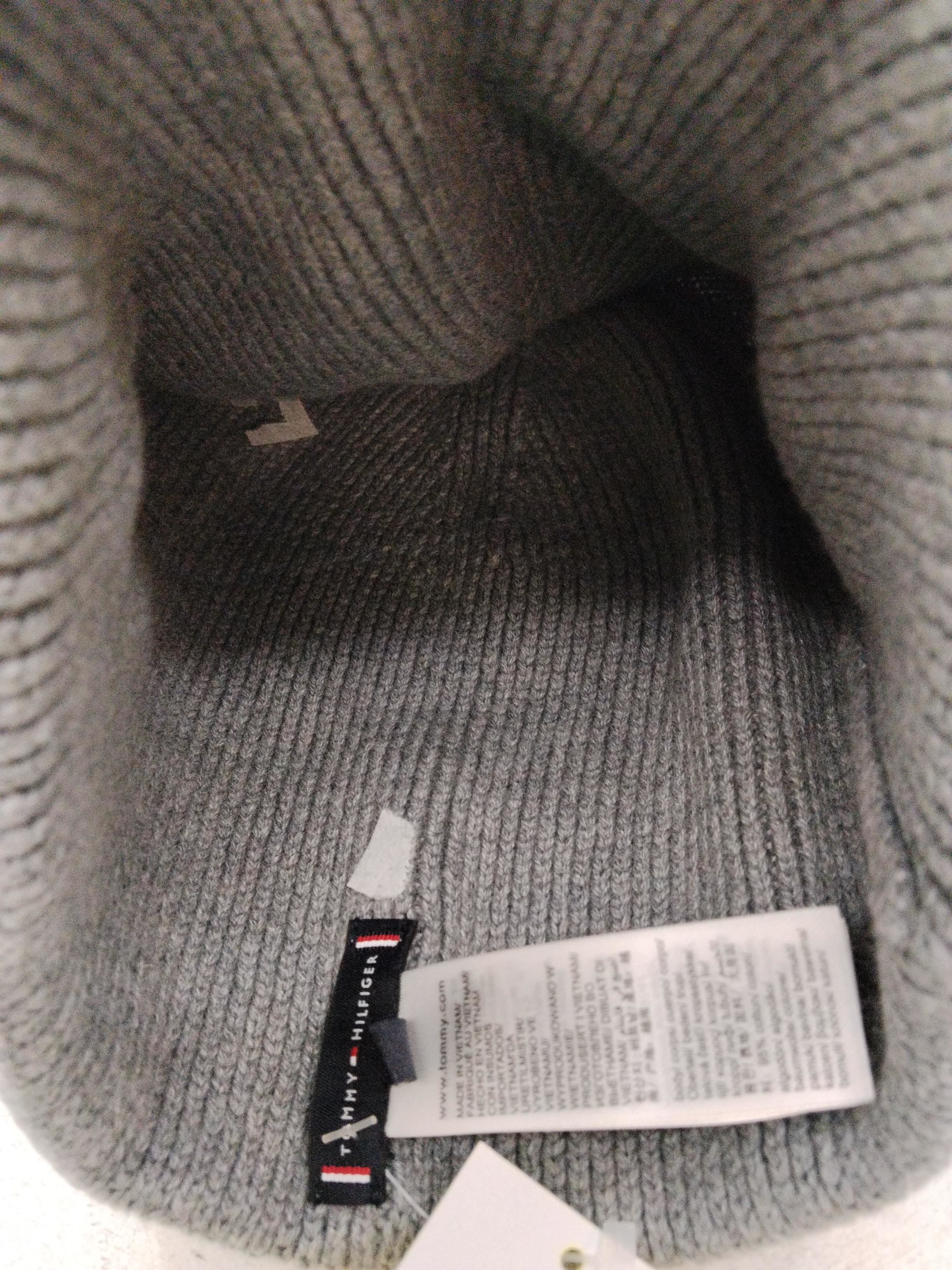 Tommy Hilfiger Men's Hat Grey Cotton with Elastane Beanie - Image 4