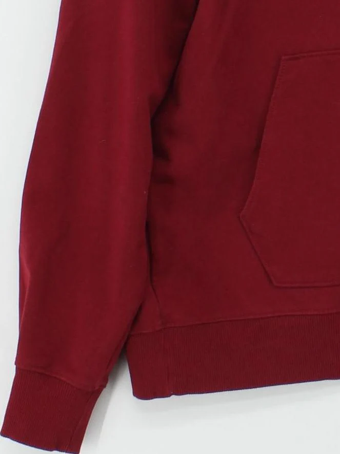 Tommy Hilfiger Men's Hoodie L Red Cotton with Elastane Pullover - Image 4