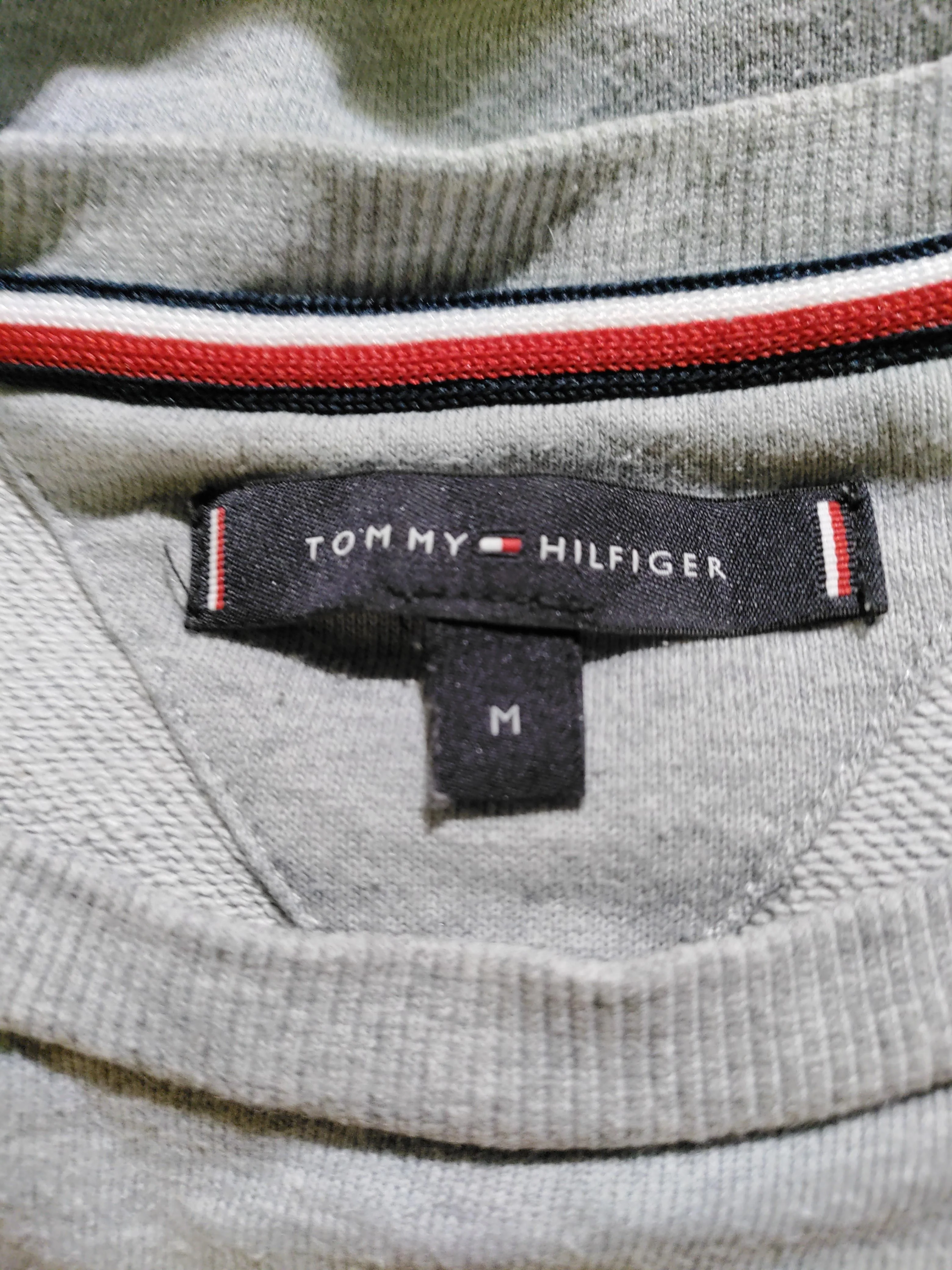 Tommy Hilfiger Men's Hoodie M Grey 100% Cotton Pullover - Image 5