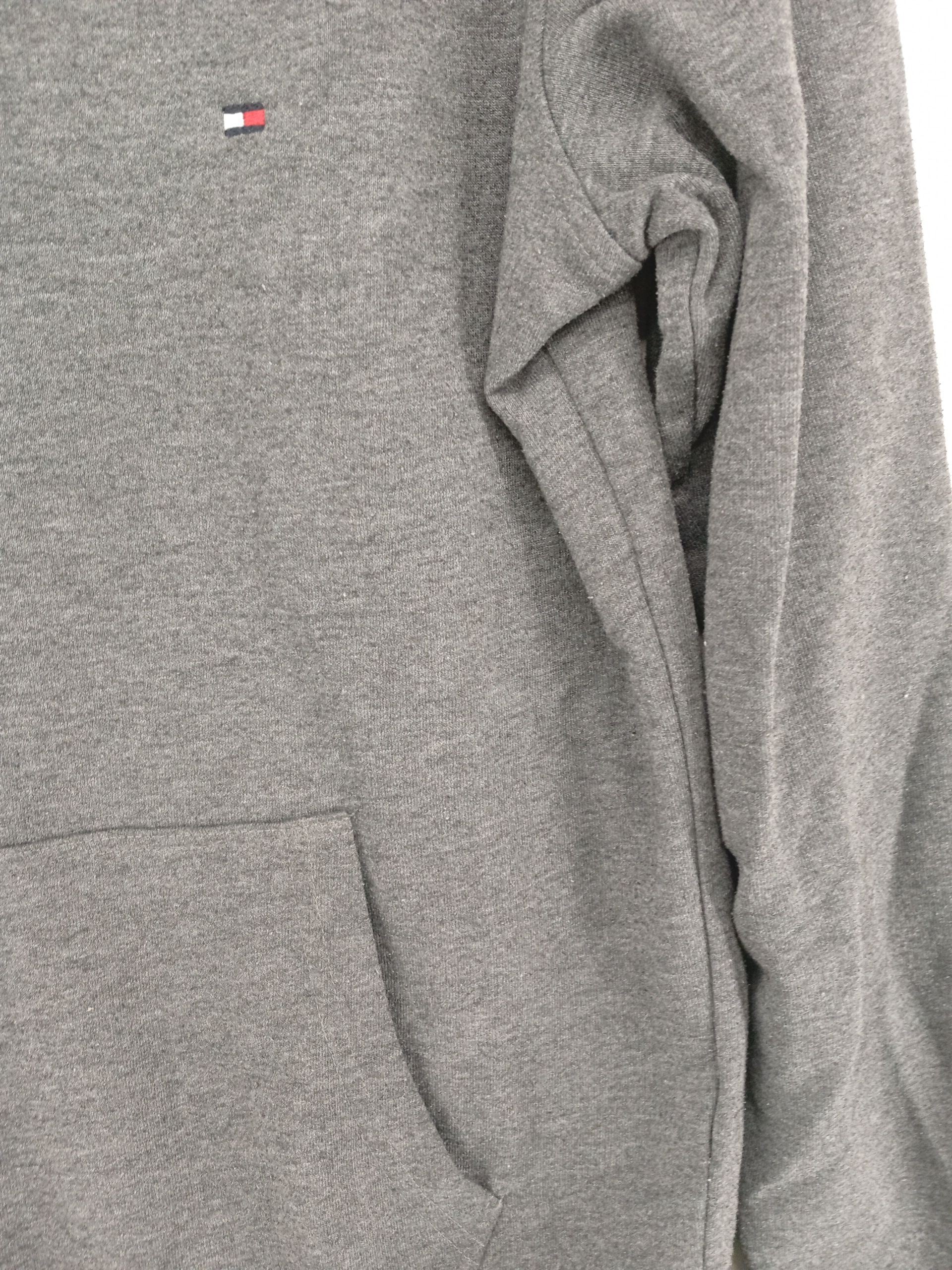 Tommy Hilfiger Men's Hoodie M Grey 100% Cotton Pullover - Image 5