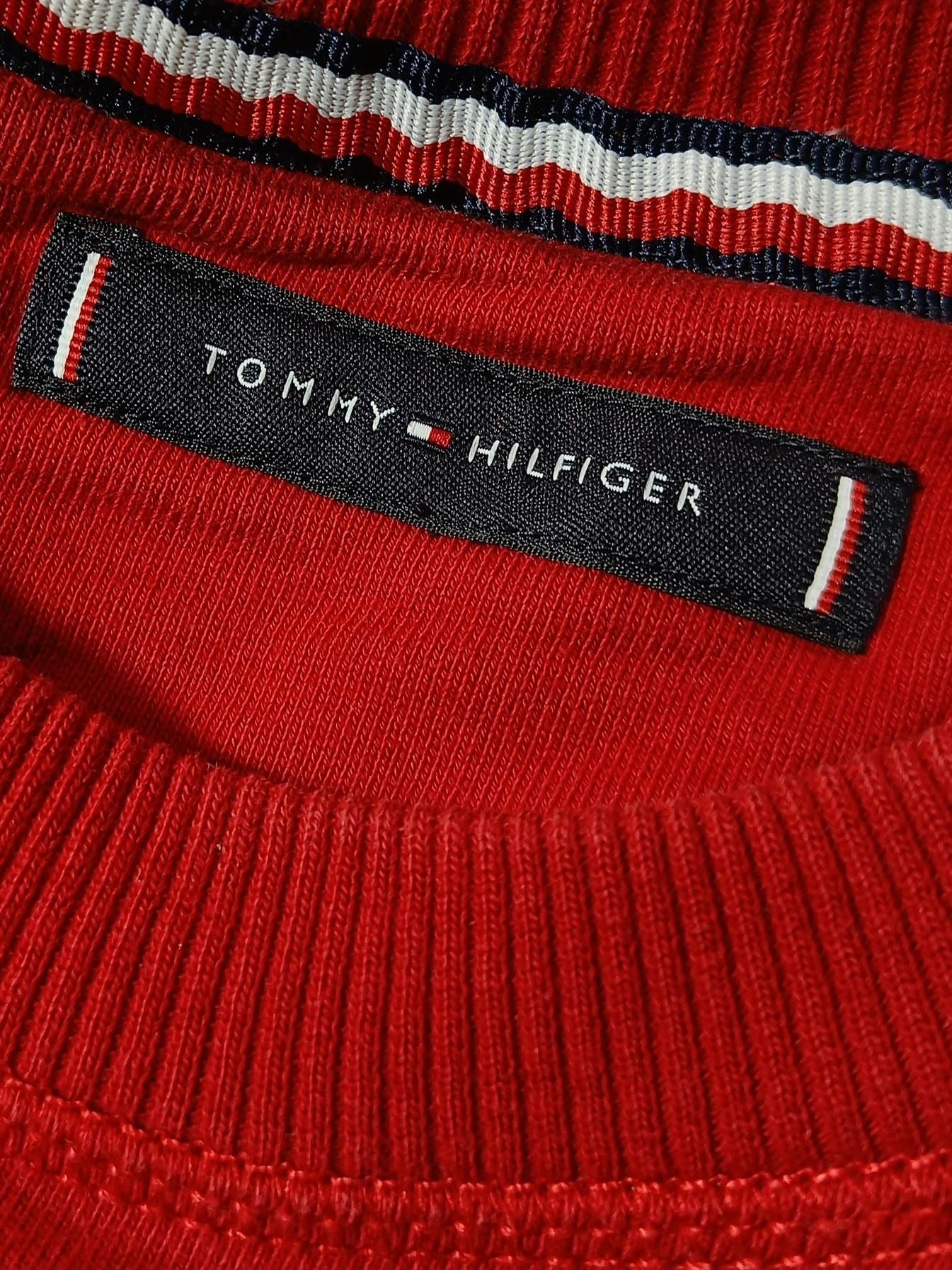 Tommy Hilfiger Men's Hoodie M Red 100% Cotton Pullover - Image 5