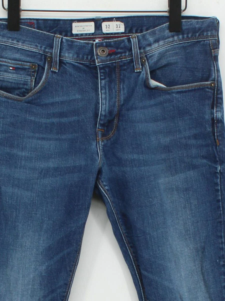 Tommy Hilfiger Men's Jeans W 32 in; L 32 in Blue 100% Cotton Straight - Image 3