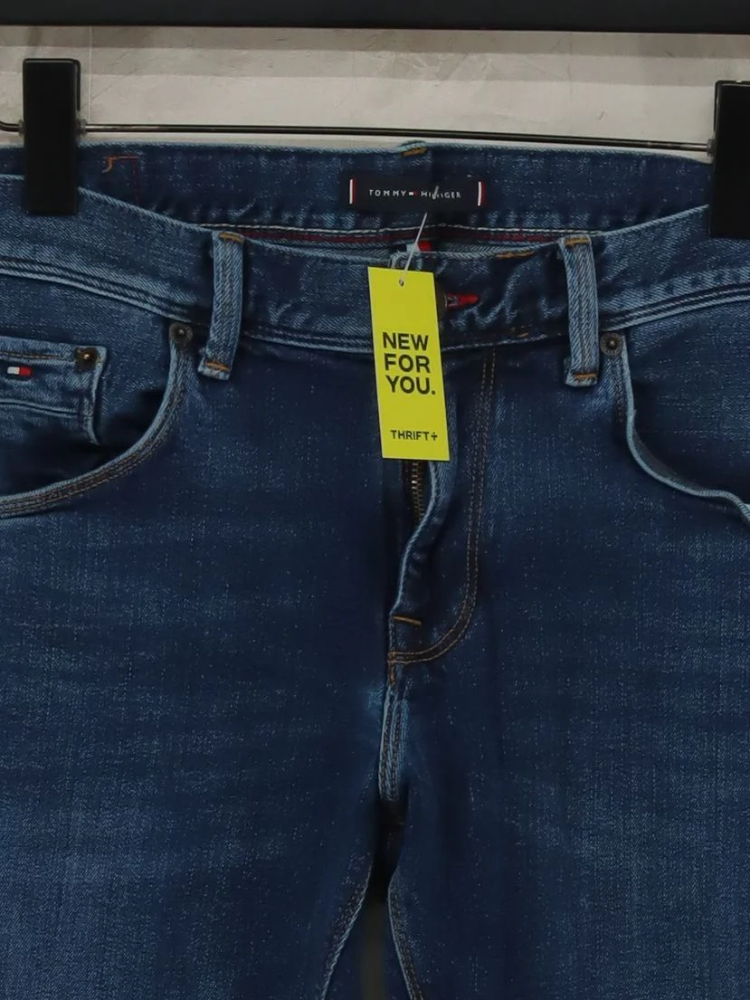 Tommy Hilfiger Men's Jeans W 32 in; L 32 in Blue Cotton with Elastane Straight - Image 3