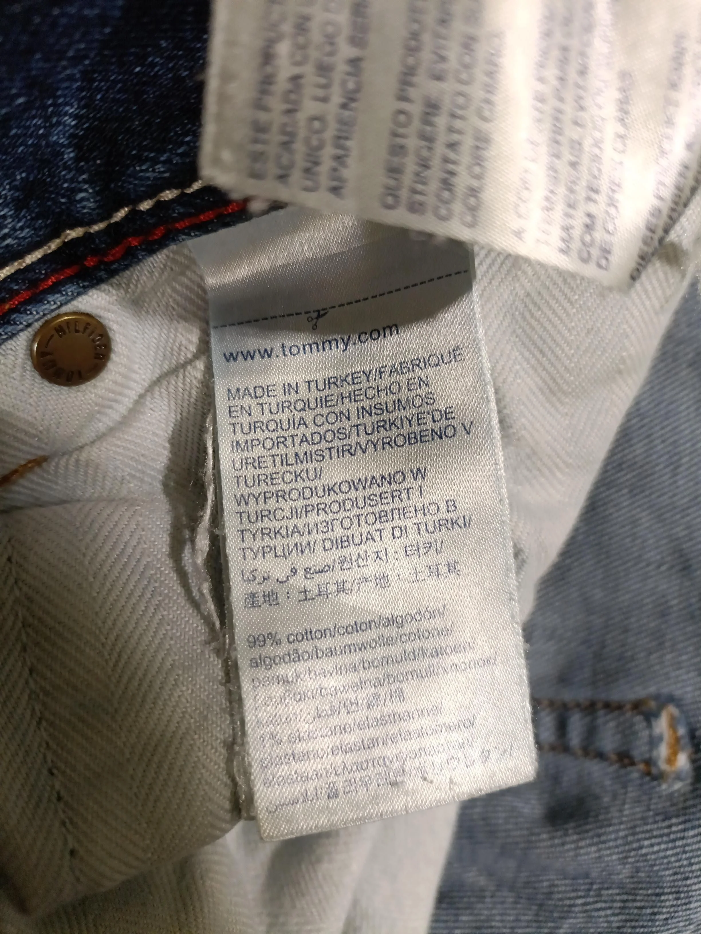Tommy Hilfiger Men's Jeans W 32 in; L 32 in Blue Cotton with Elastane Straight - Image 6