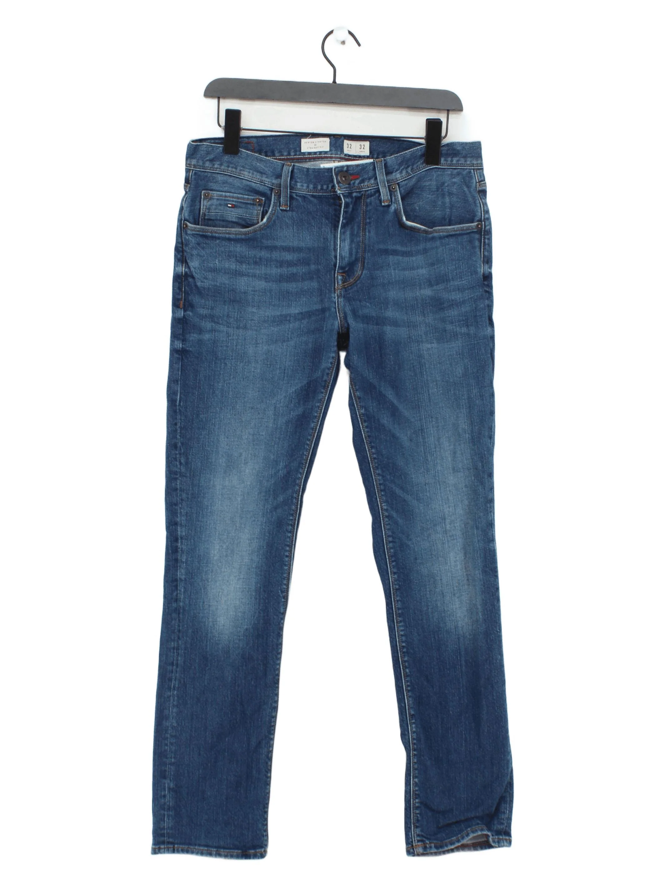 Tommy Hilfiger Men's Jeans W 32 in; L 32 in Blue Cotton with Elastane Straight
