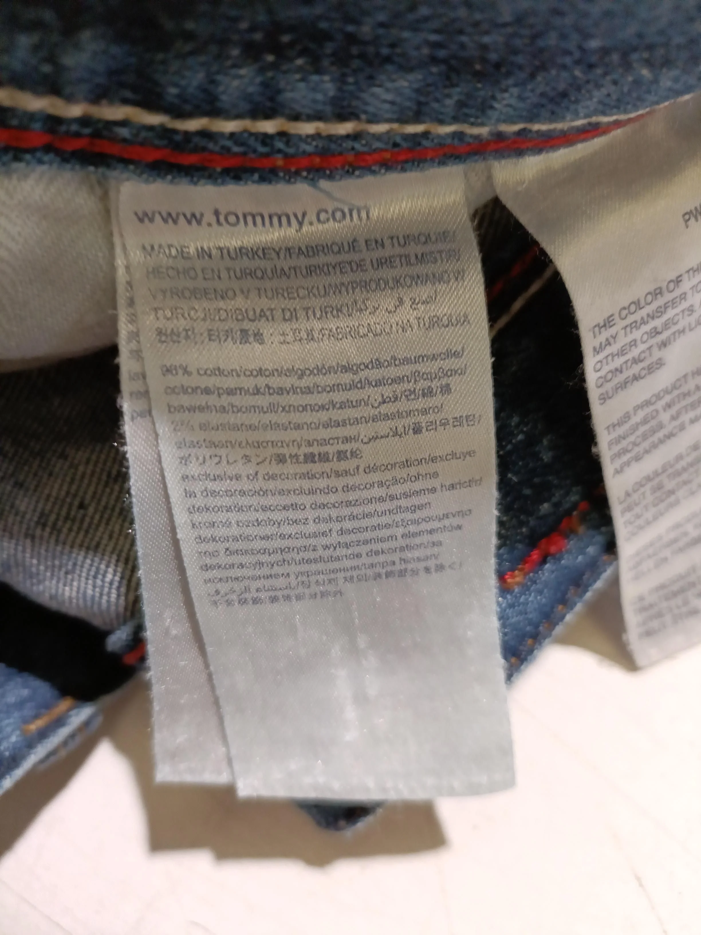 Tommy Hilfiger Men's Jeans W 32 in; L 32 in Blue Cotton with Elastane Straight - Image 7