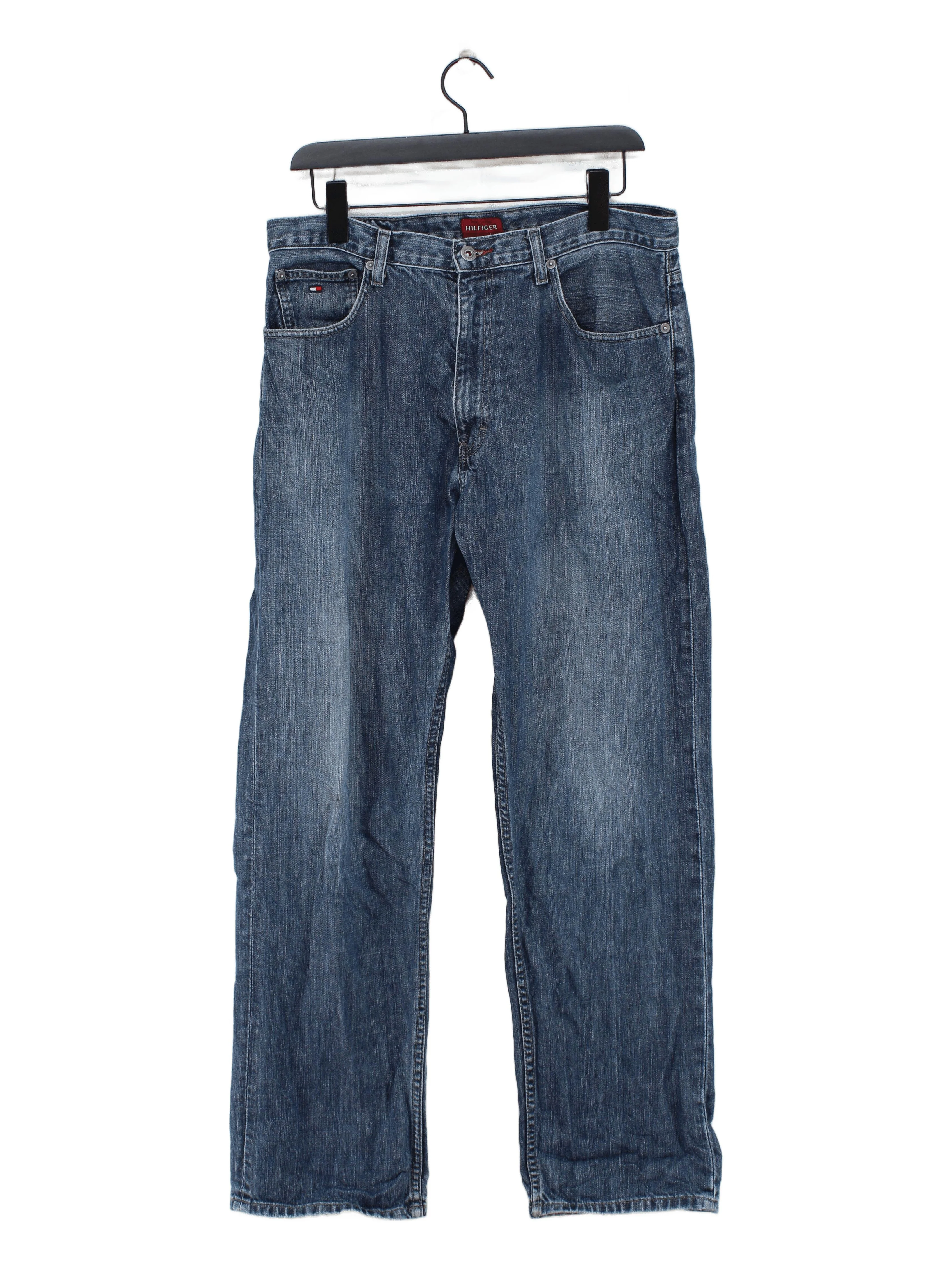 Tommy Hilfiger Men's Jeans W 34 in Blue 100% Cotton Straight