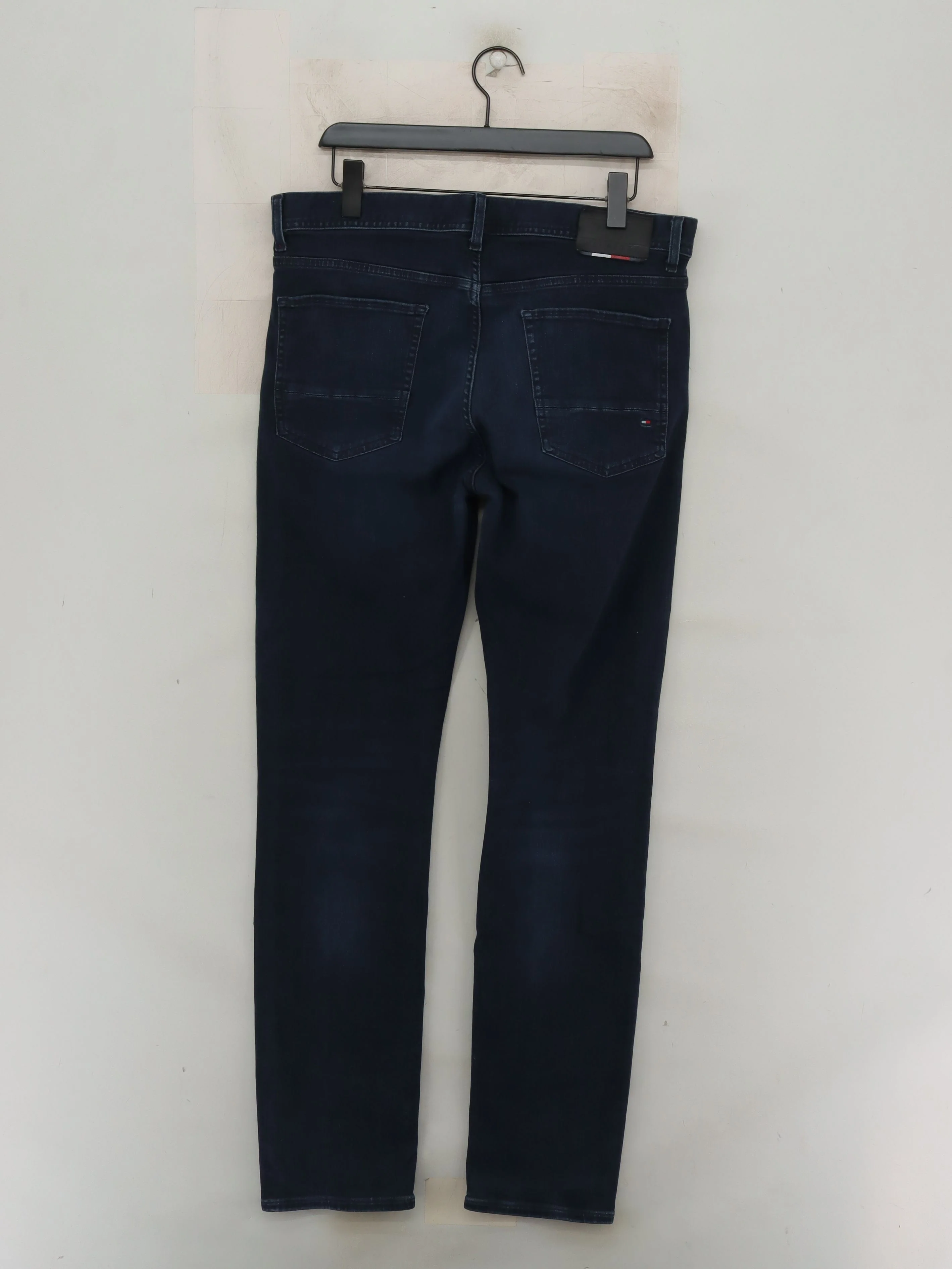 Tommy Hilfiger Men's Jeans W 36 in Blue Cotton with Polyester, Elastane Straight - Image 2