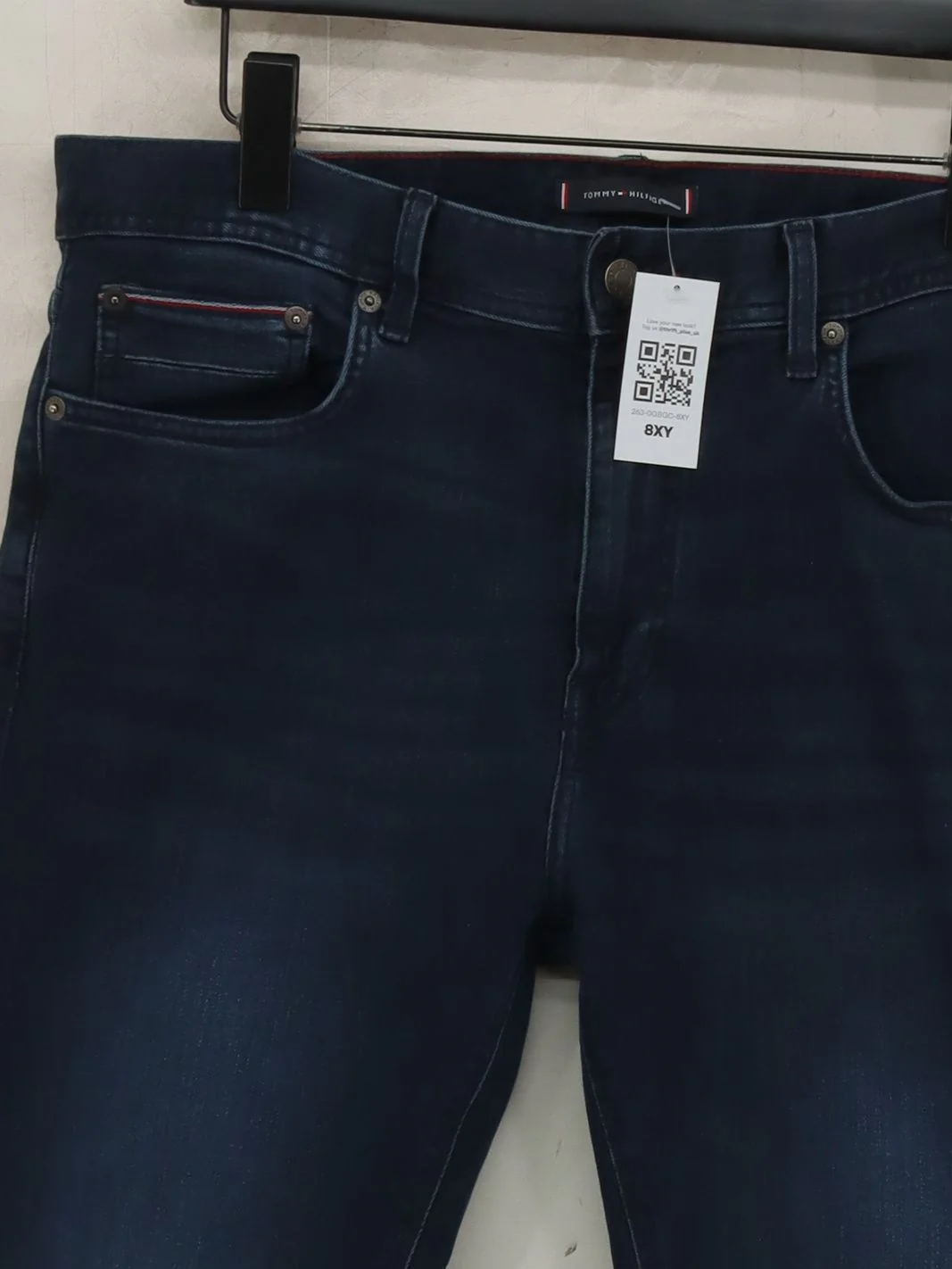 Tommy Hilfiger Men's Jeans W 36 in Blue Cotton with Polyester, Elastane Straight - Image 3