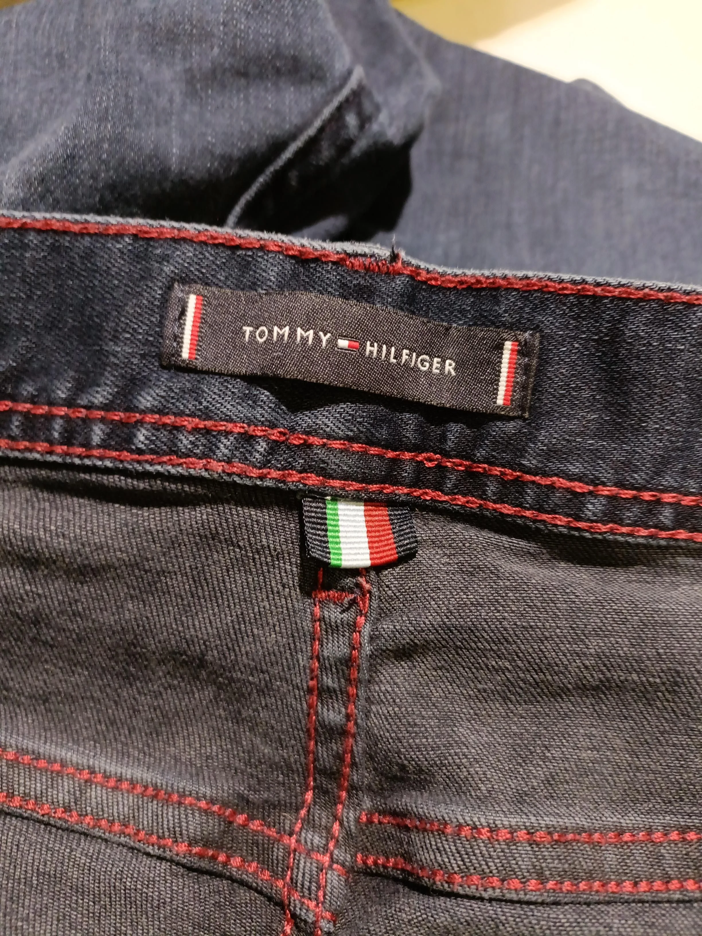 Tommy Hilfiger Men's Jeans W 36 in Blue Cotton with Polyester, Elastane Straight - Image 5
