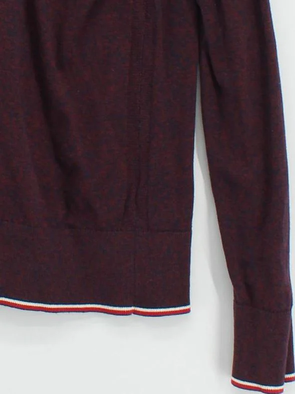 Tommy Hilfiger Men's Jumper L Red 100% Cotton Round Neck Pullover - Image 4