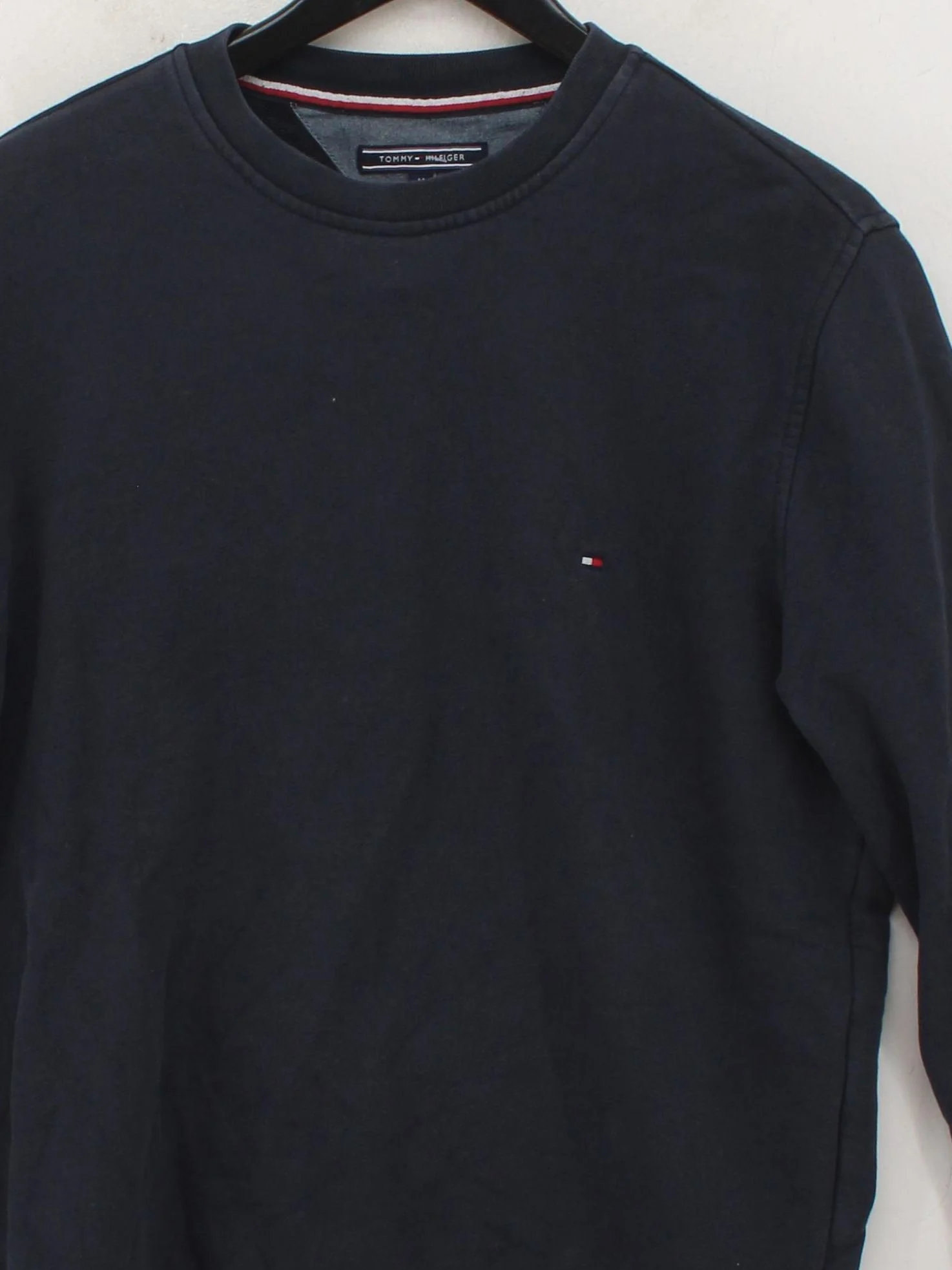 Tommy Hilfiger Men's Jumper M Blue 100% Cotton Crew Neck Pullover - Image 3
