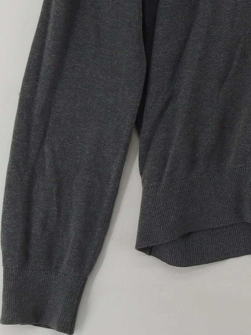Tommy Hilfiger Men's Jumper M Grey 100% Cotton Crew Neck Pullover - Image 4