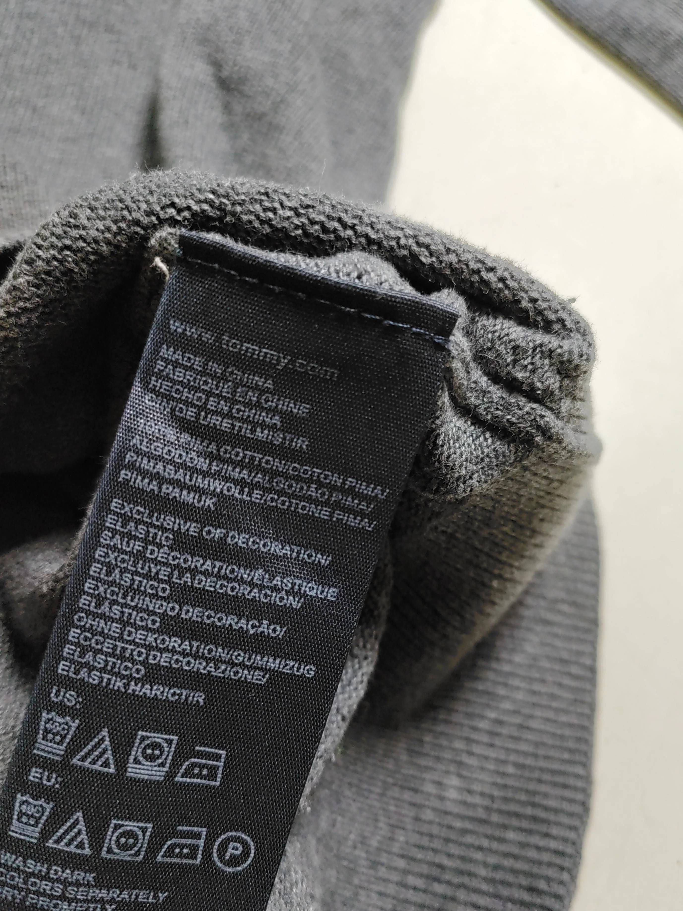 Tommy Hilfiger Men's Jumper M Grey 100% Cotton Crew Neck Pullover - Image 6
