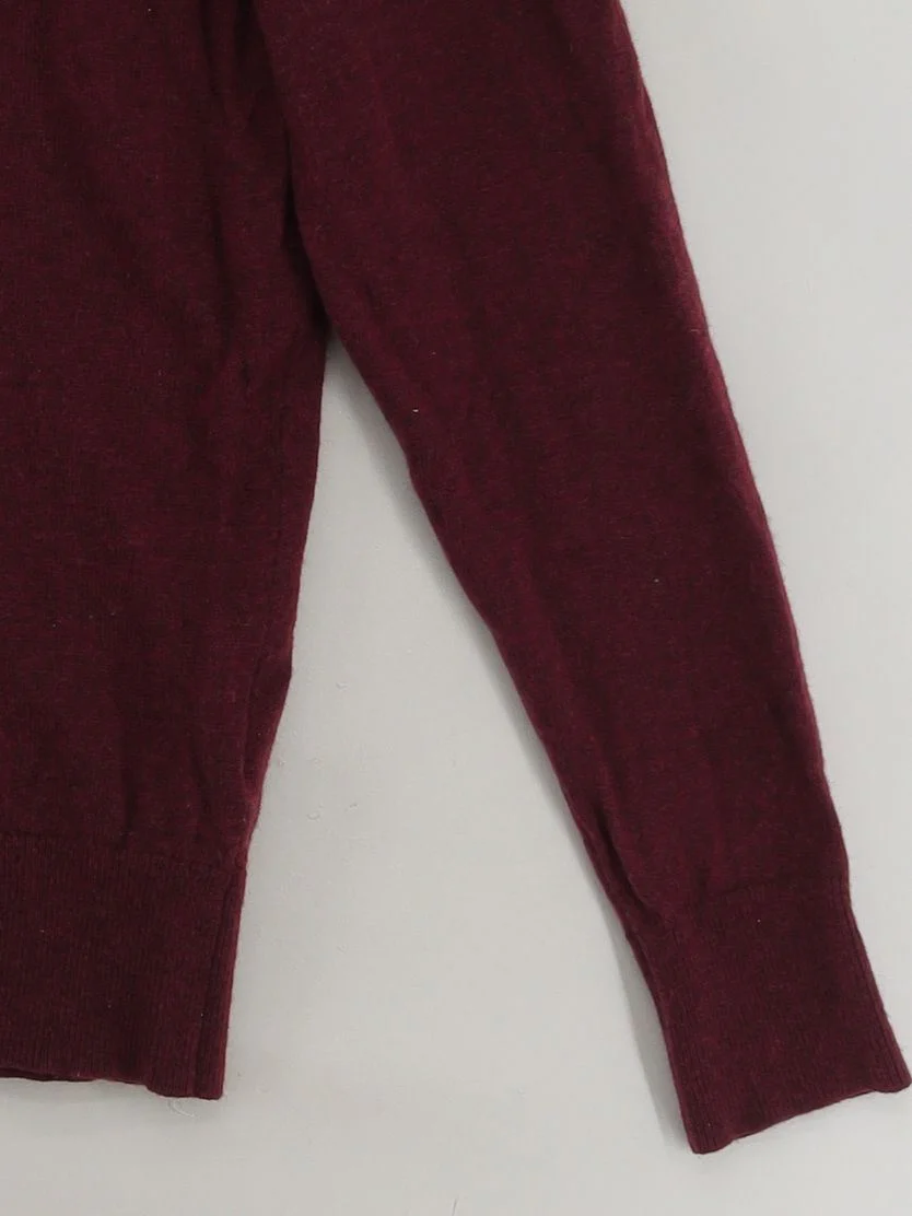 Tommy Hilfiger Men's Jumper S Red Wool with Nylon, Elastane Round Neck Pullover - Image 4