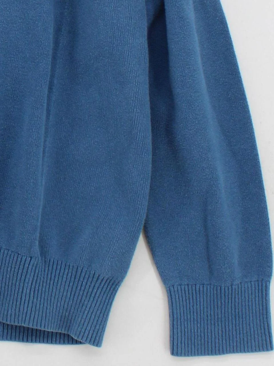 Tommy Hilfiger Men's Jumper XL Blue 100% Cotton Mock Neck Pullover - Image 4