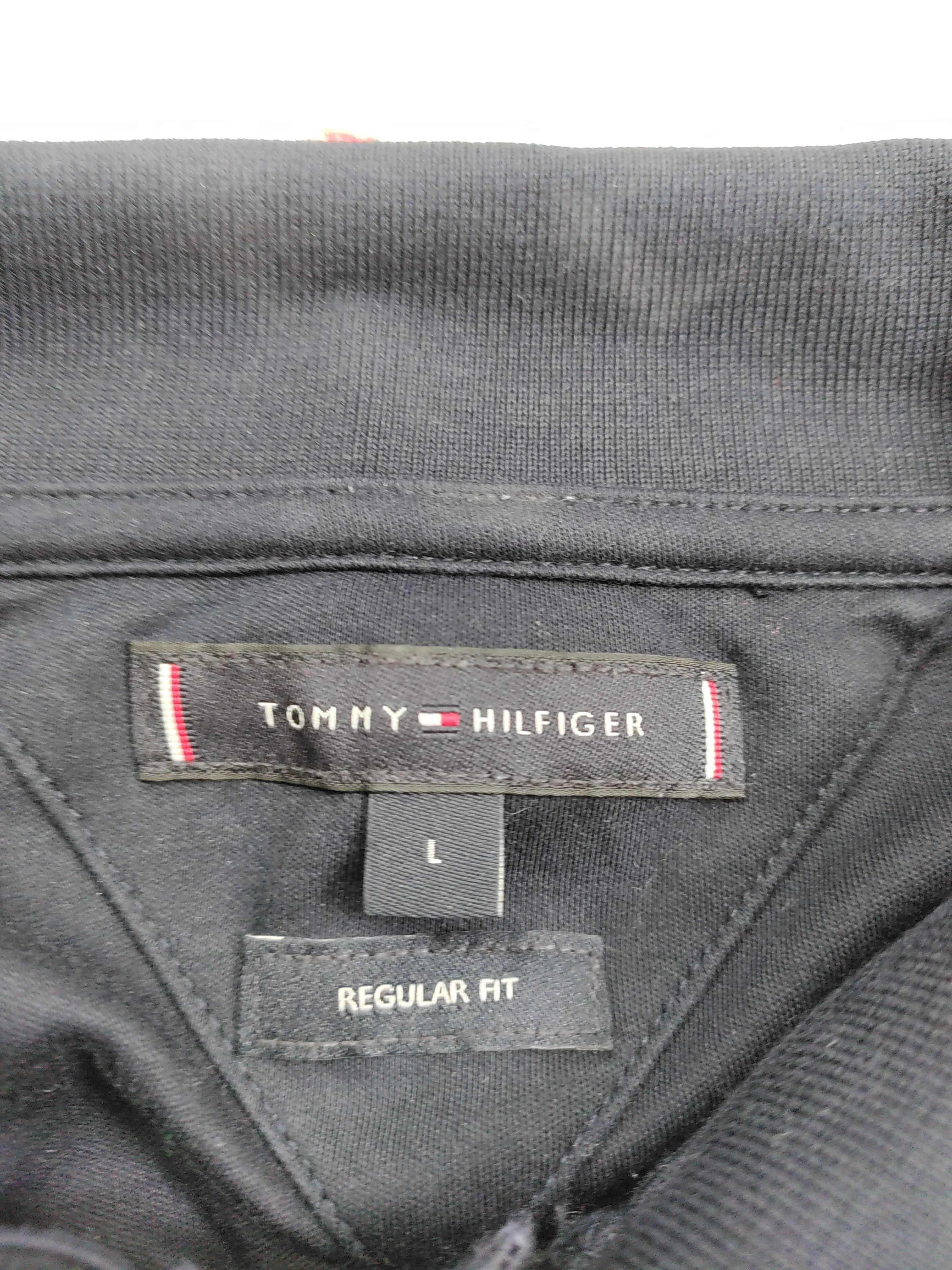 Tommy Hilfiger Men's Polo L Blue 100% Cotton Basic - Image 5