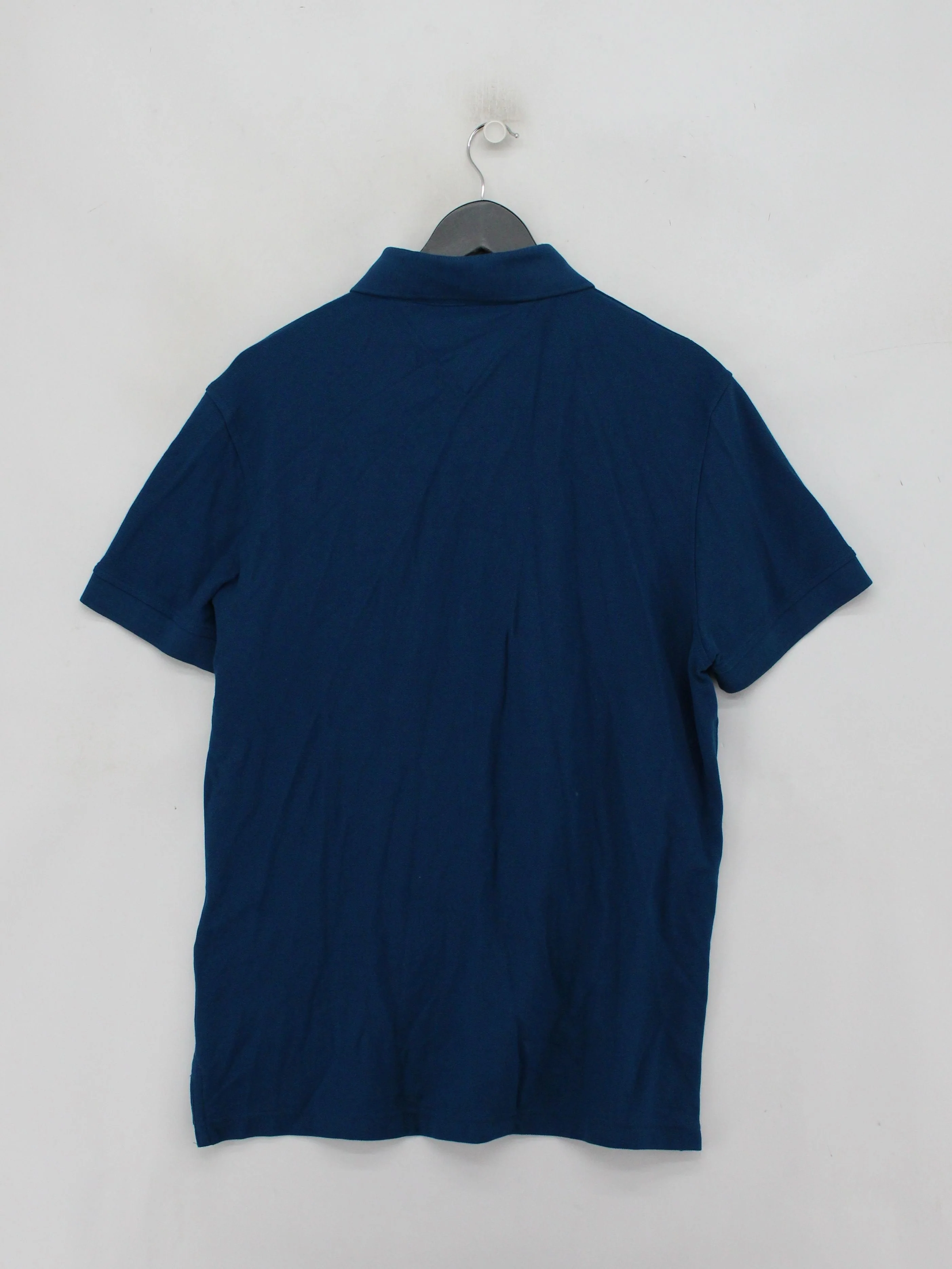 Tommy Hilfiger Men's Polo L Blue 100% Cotton Basic - Image 2