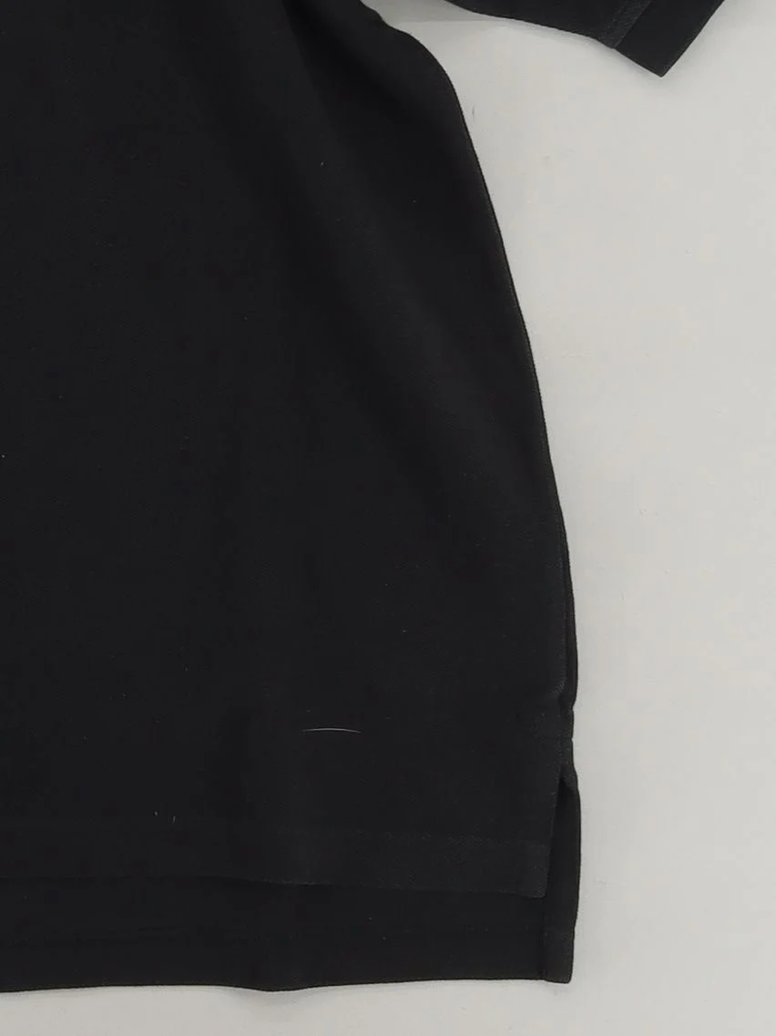 Tommy Hilfiger Men's Polo M Black 100% Cotton Basic - Image 4