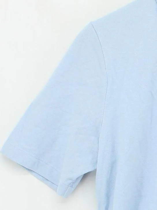 Tommy Hilfiger Men's Polo M Blue Cotton with Elastane Basic - Image 4