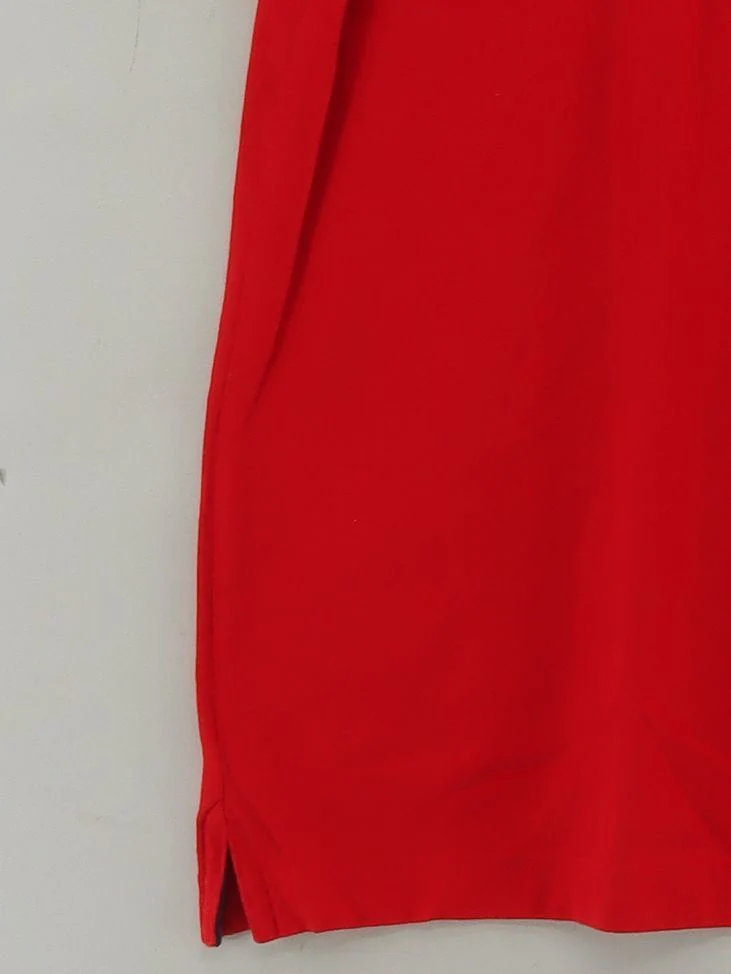 Tommy Hilfiger Men's Polo M Red Graphic Cotton with Elastane Basic - Image 4
