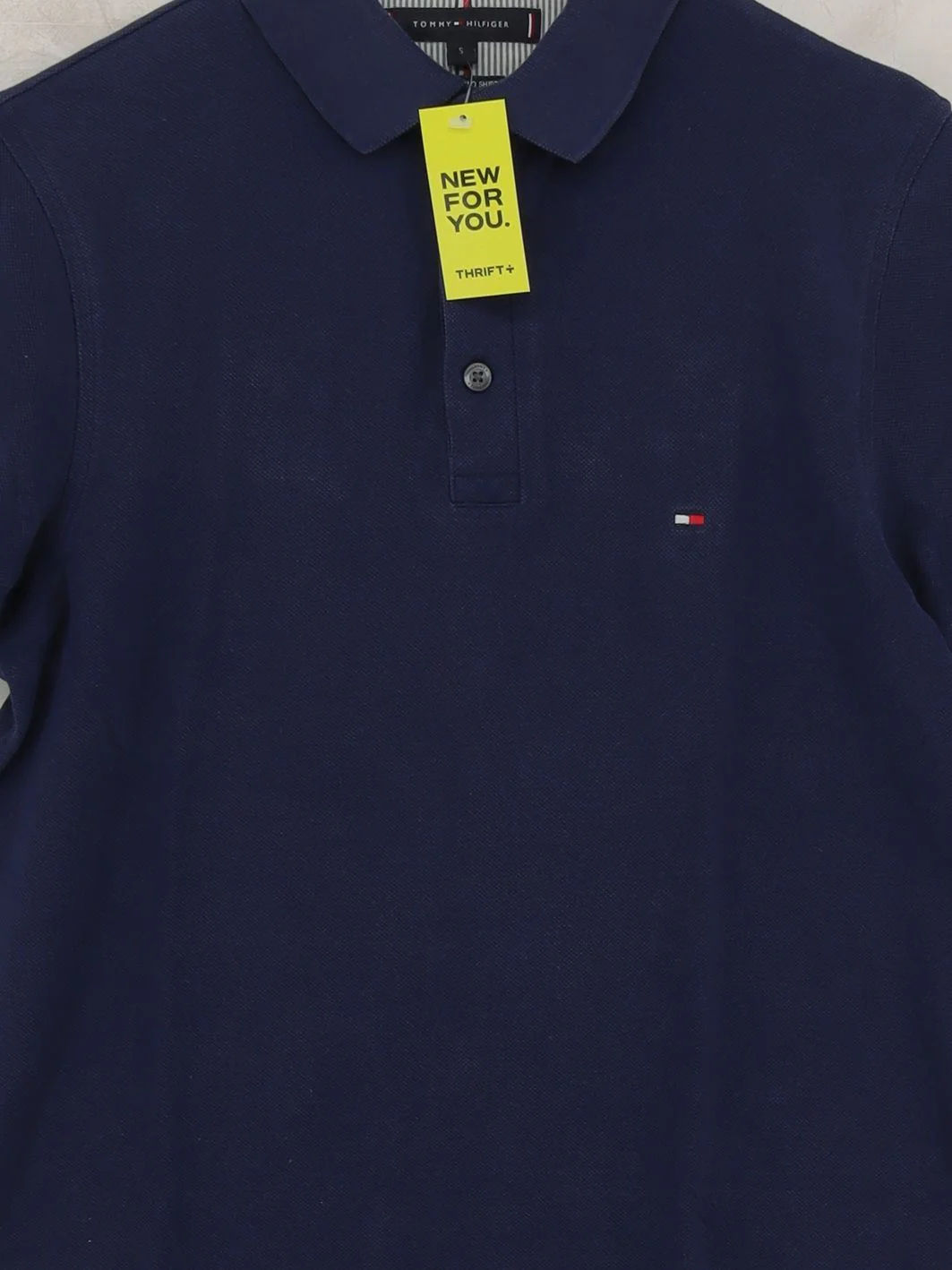 Tommy Hilfiger Men's Polo S Blue 100% Cotton Basic - Image 3