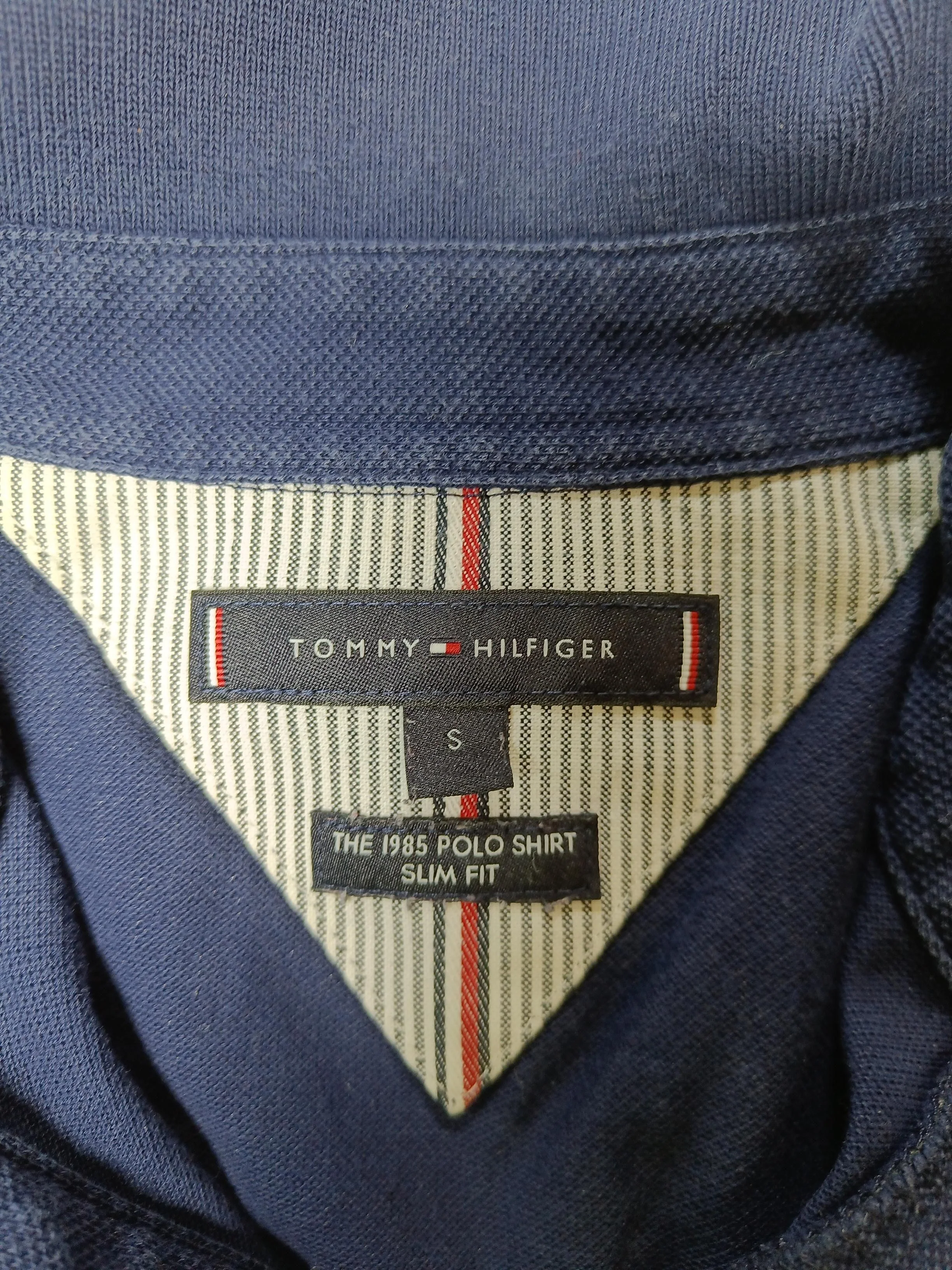 Tommy Hilfiger Men's Polo S Blue 100% Cotton Basic - Image 6