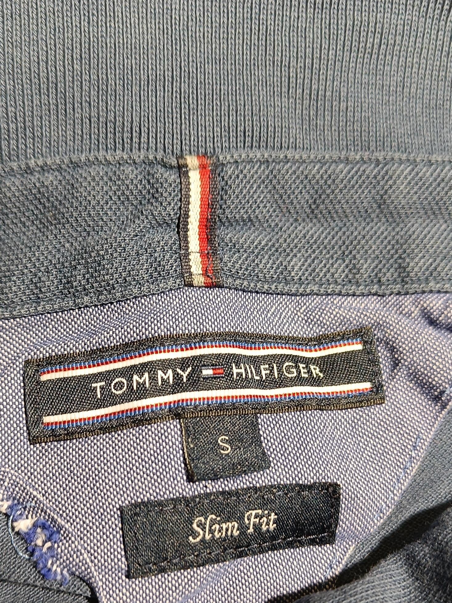 Tommy Hilfiger Men's Polo S Blue 100% Cotton Basic - Image 5