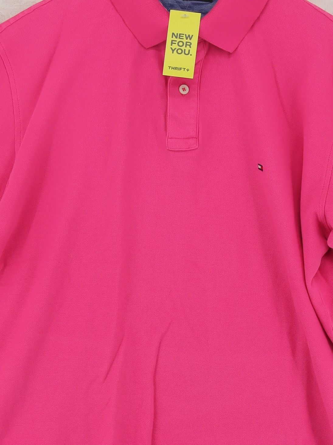 Tommy Hilfiger Men's Polo S Pink 100% Cotton Basic - Image 3