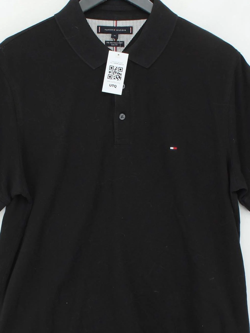 Tommy Hilfiger Men's Polo XL Black 100% Other Basic - Image 3