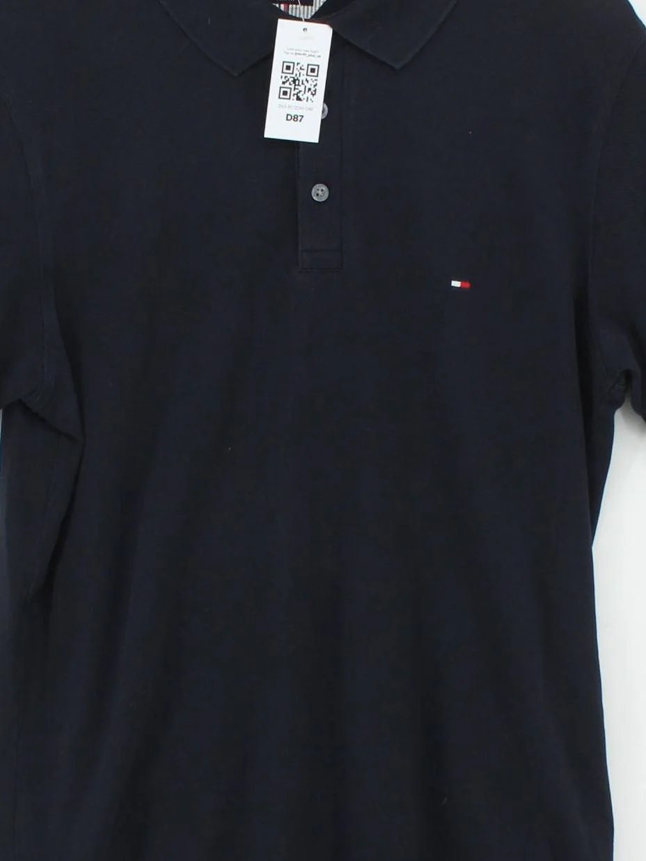 Tommy Hilfiger Men's Polo XL Blue 100% Cotton Basic - Image 3