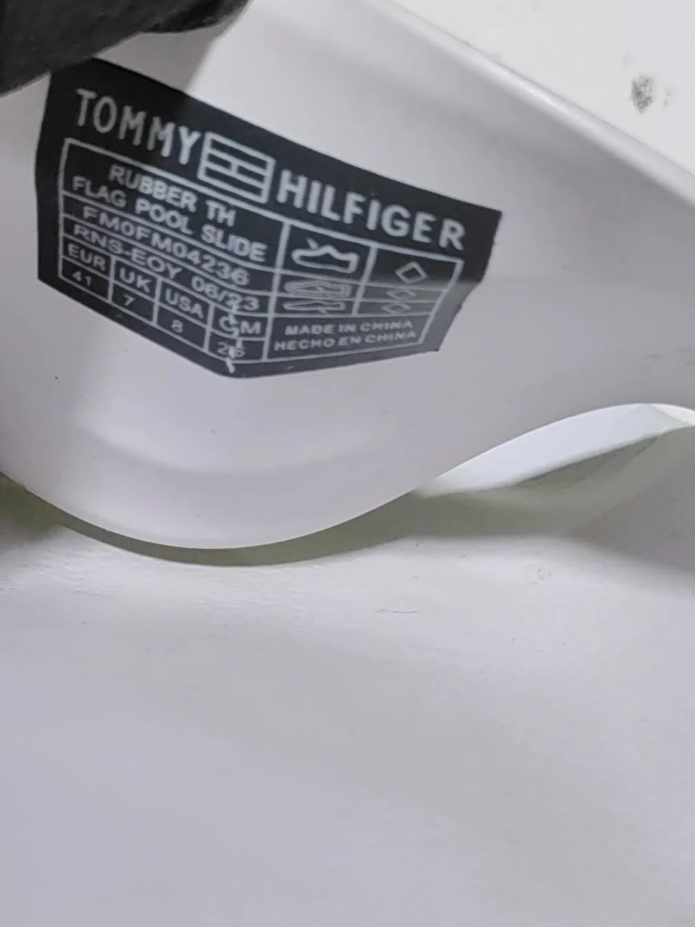 Tommy Hilfiger Men's Sandals UK 7 White 100% Other Slider - Image 10