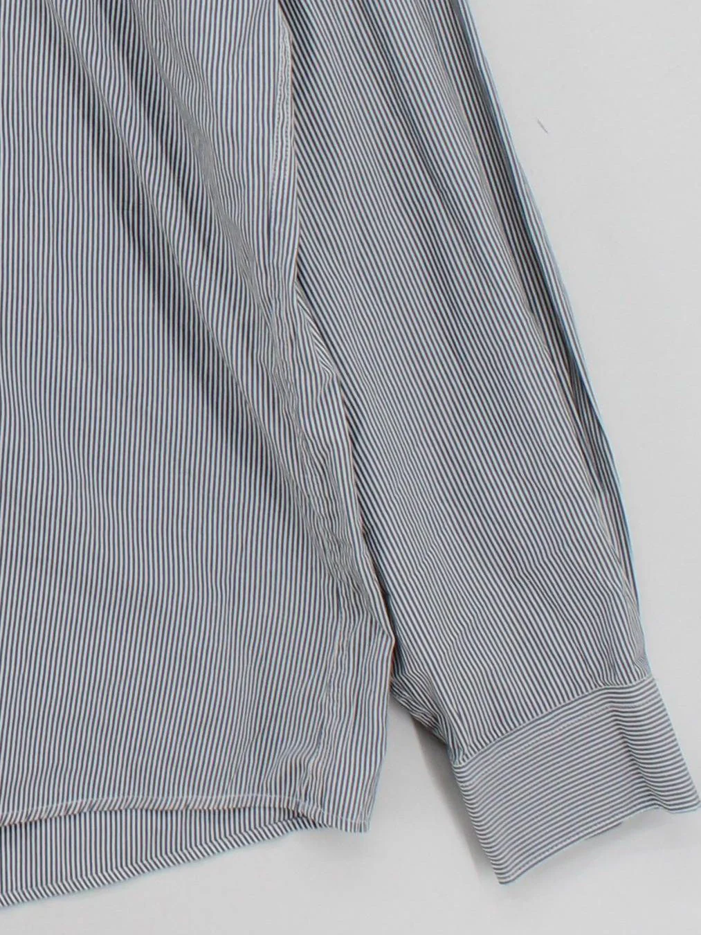 Tommy Hilfiger Men's Shirt Chest: 57 in Blue Striped 100% Cotton Basic - Image 4
