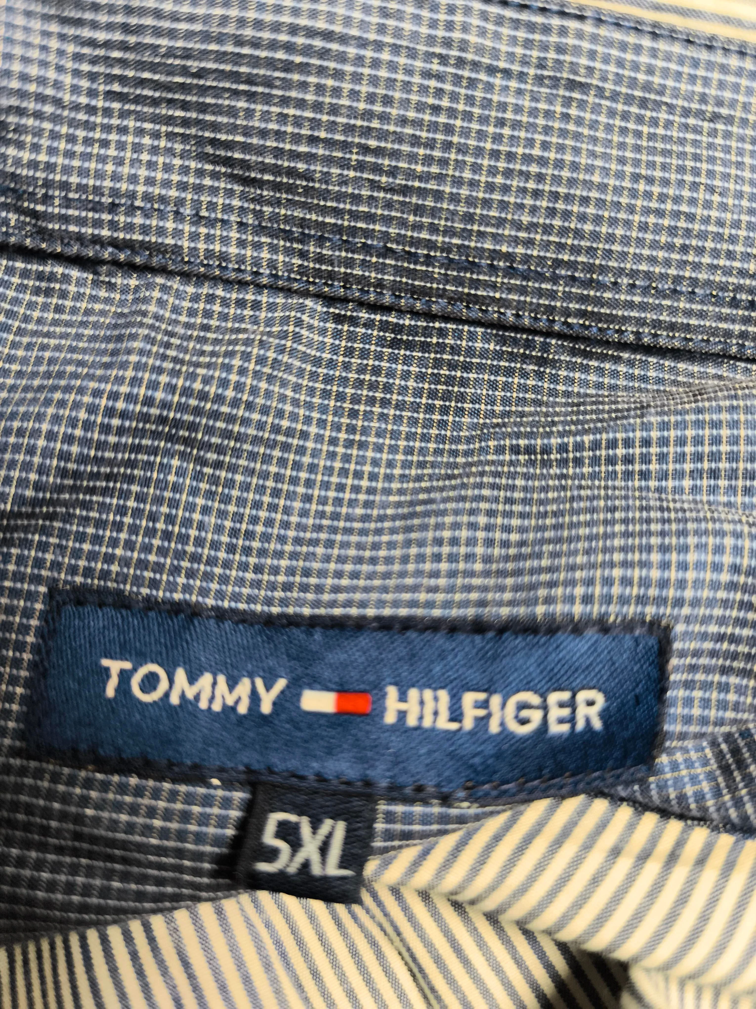 Tommy Hilfiger Men's Shirt Chest: 57 in Blue Striped 100% Cotton Basic - Image 5