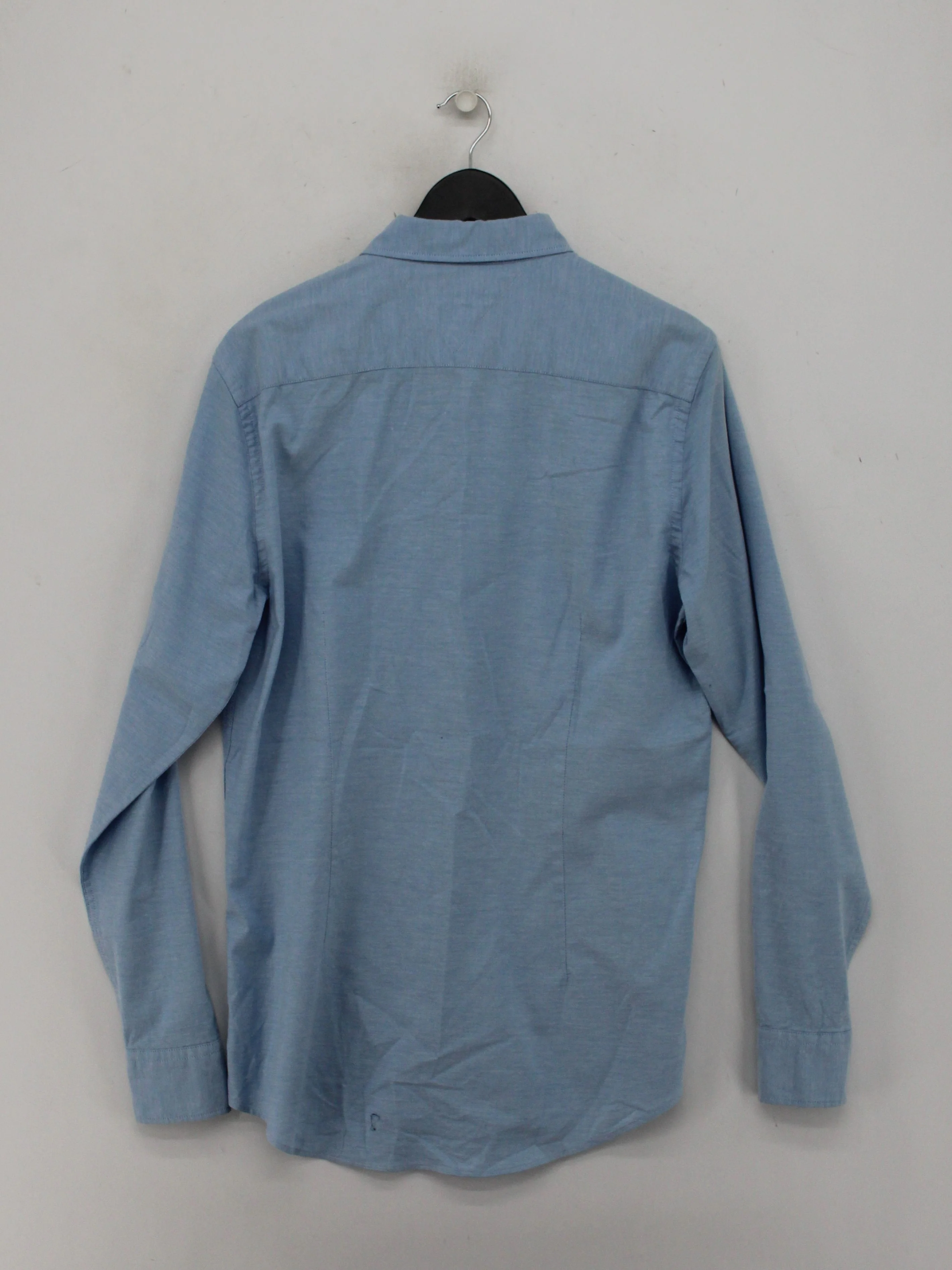 Tommy Hilfiger Men's Shirt L Blue 100% Other Basic - Image 2