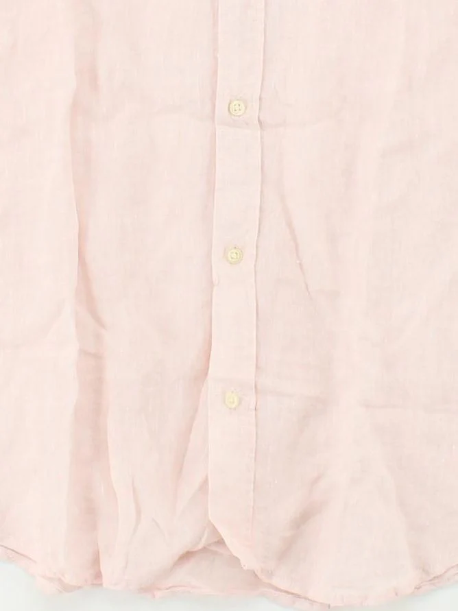 Tommy Hilfiger Men's Shirt L Pink 100% Linen Basic - Image 4