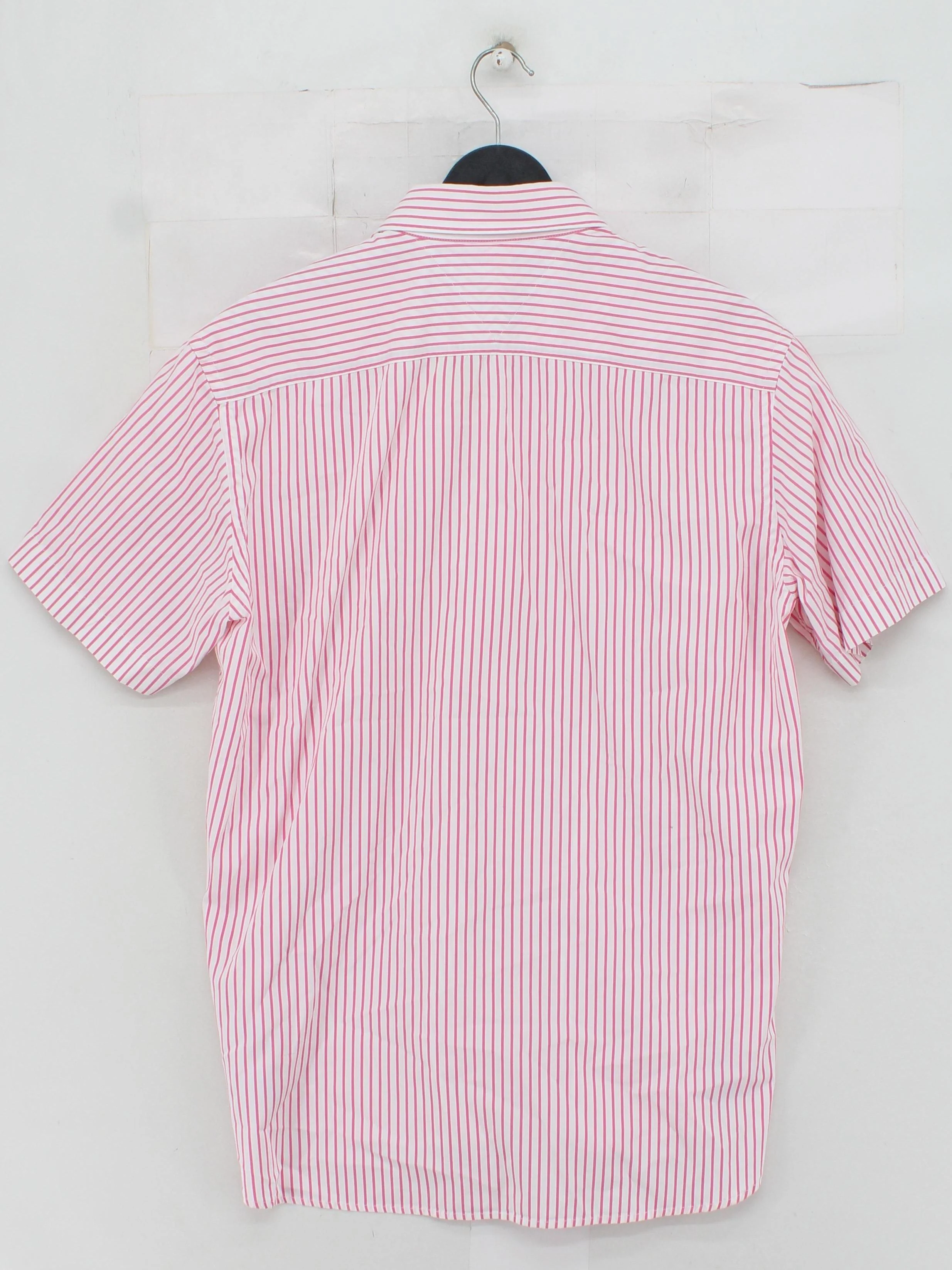 Tommy Hilfiger Men's Shirt L Pink Striped 100% Cotton Basic - Image 2
