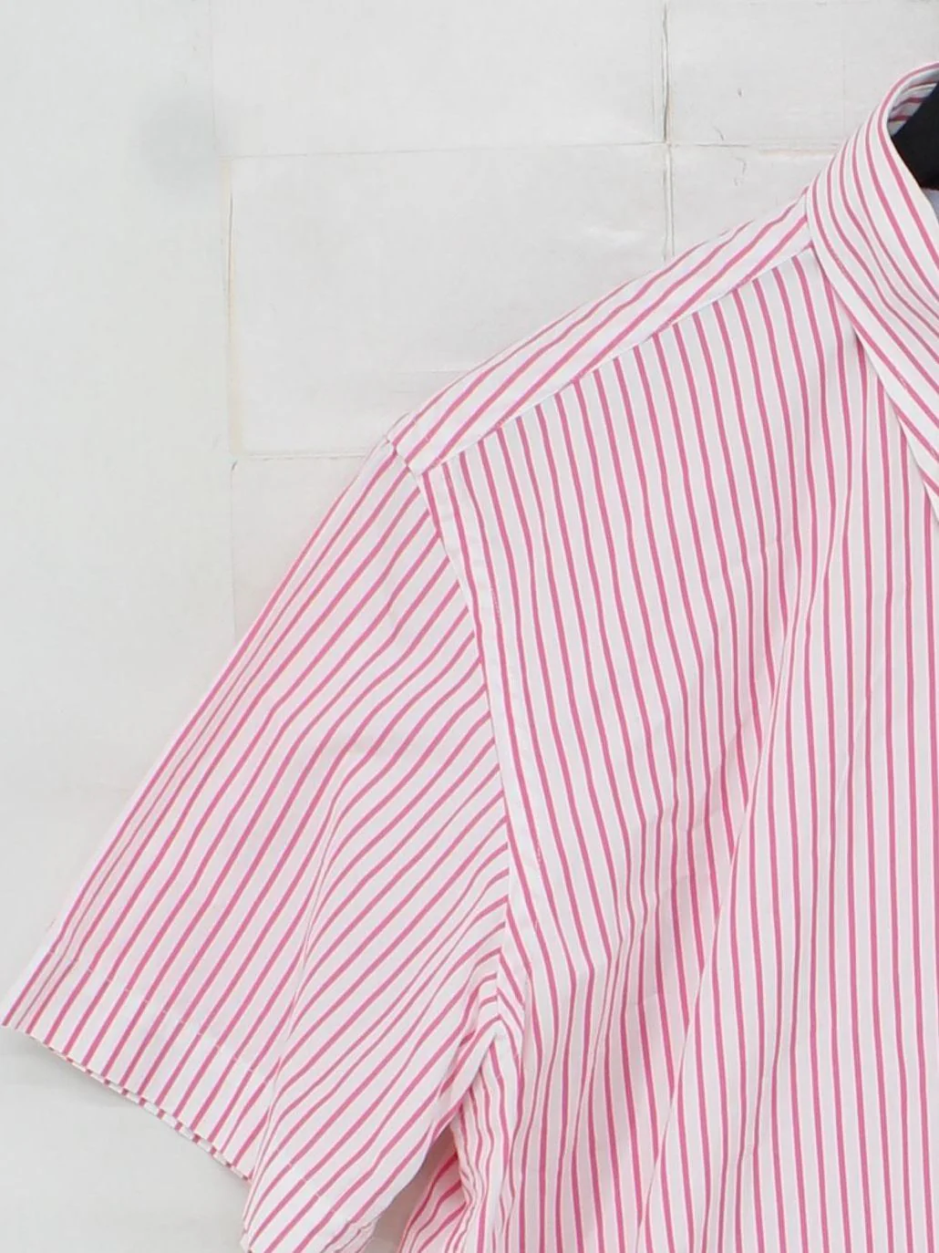 Tommy Hilfiger Men's Shirt L Pink Striped 100% Cotton Basic - Image 4