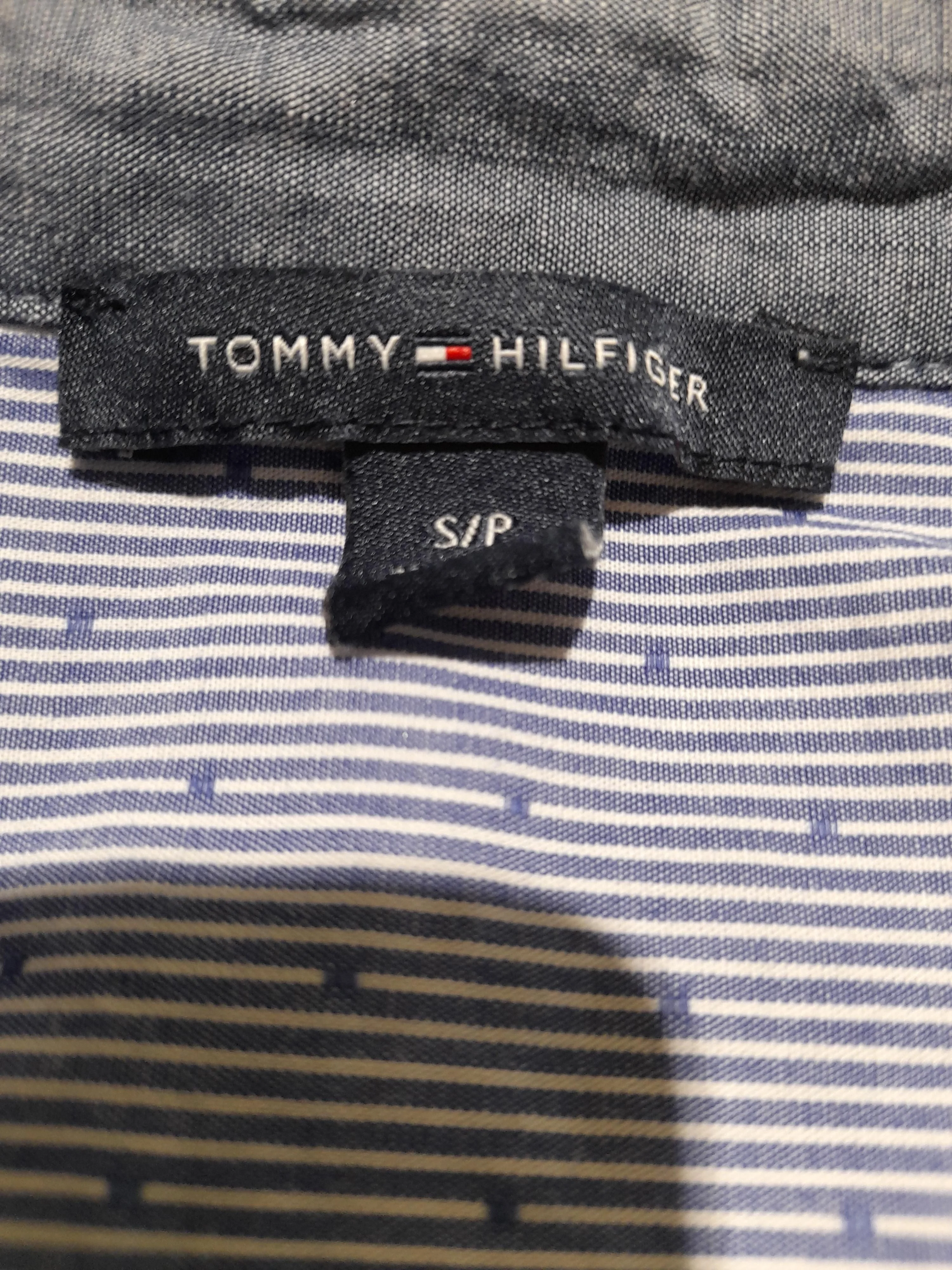 Tommy Hilfiger Men's Shirt S Blue 100% Cotton Basic - Image 5