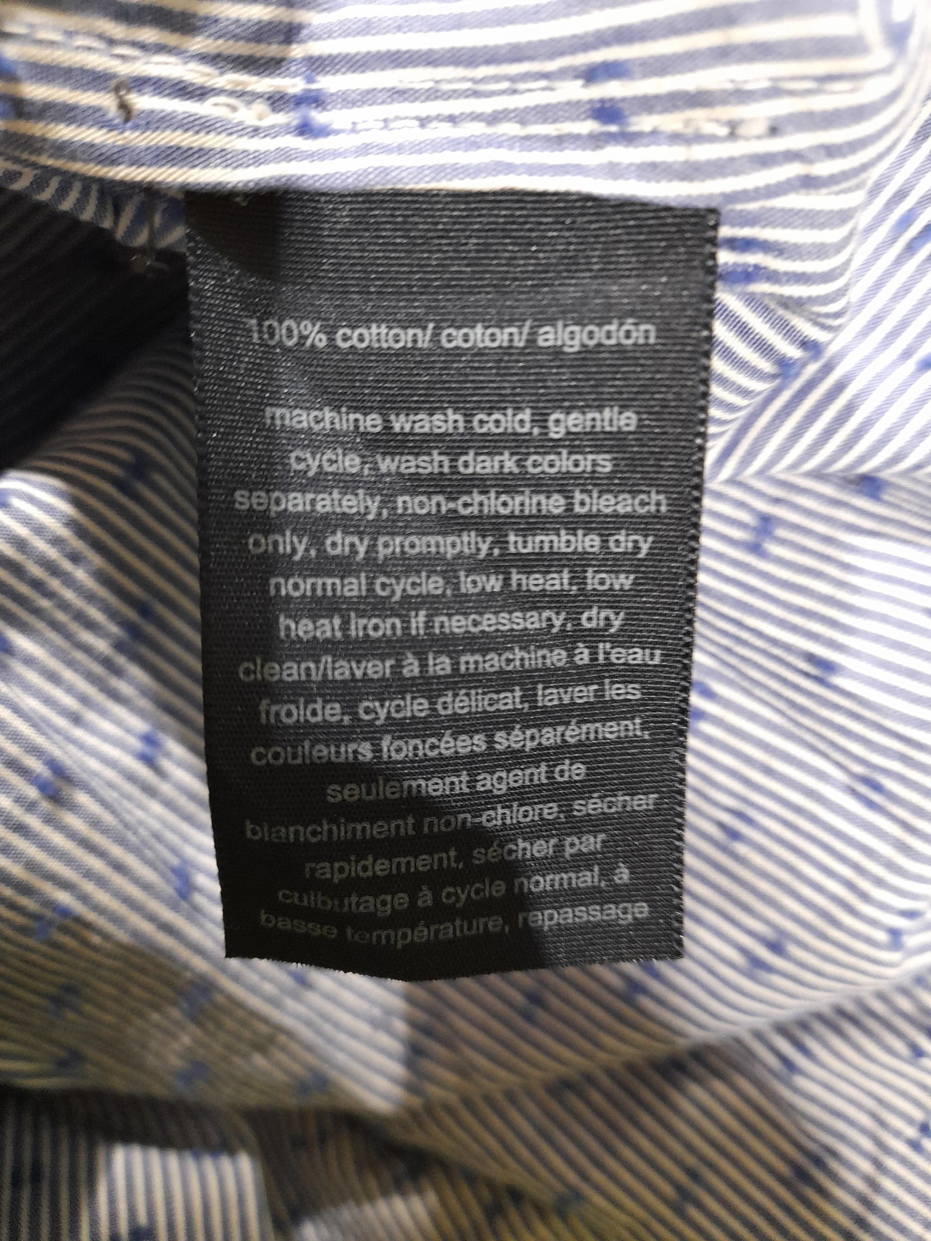 Tommy Hilfiger Men's Shirt S Blue 100% Cotton Basic - Image 6