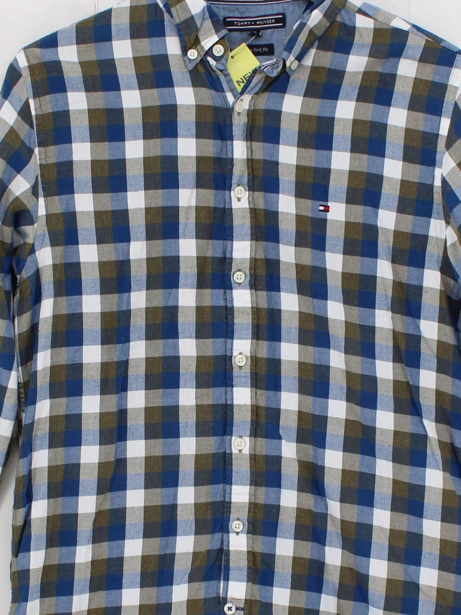 Tommy Hilfiger Men's Shirt S Multi Checkered 100% Cotton Basic - Image 3